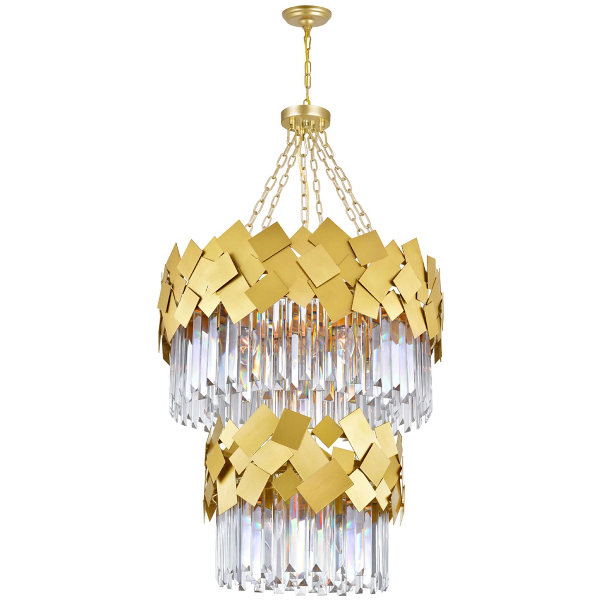 Panache 24 Inch 10 Light Chandelier by CWI Lighting