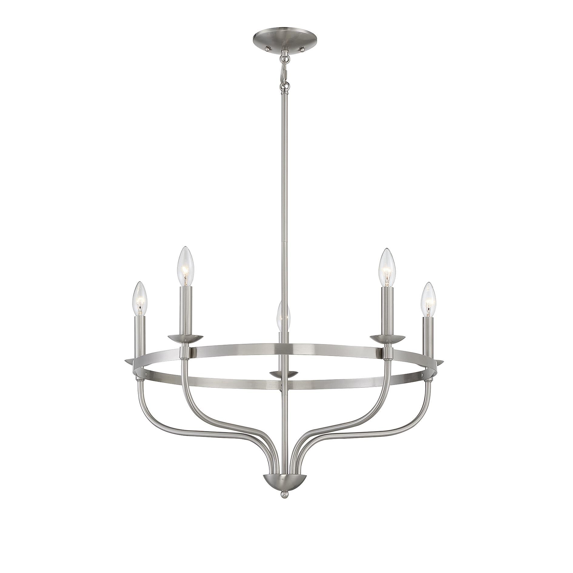 26 Inch 5 Light LED Chandelier by Meridian Lighting