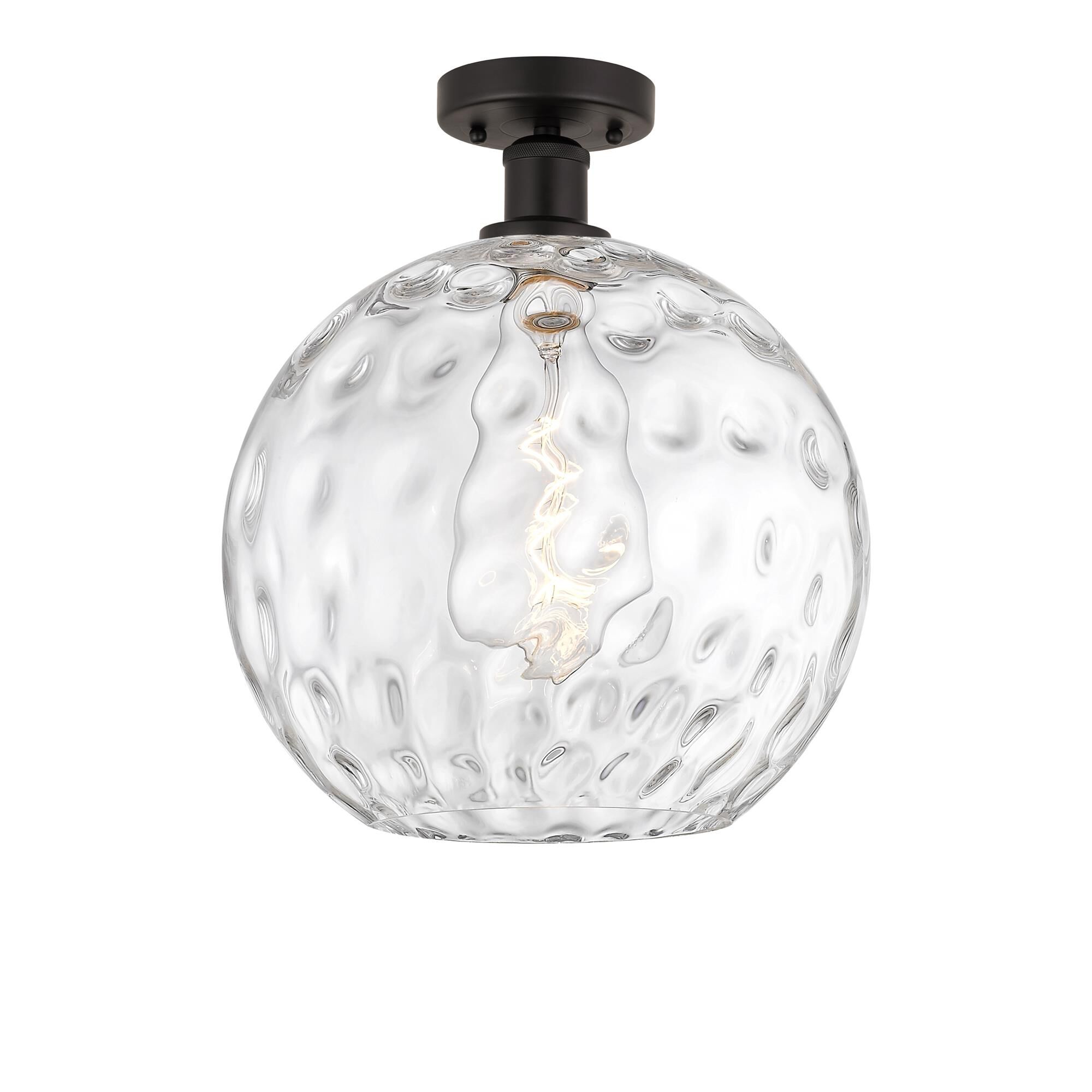Shown in Oil Rubbed Bronze finish and Clear Water glass