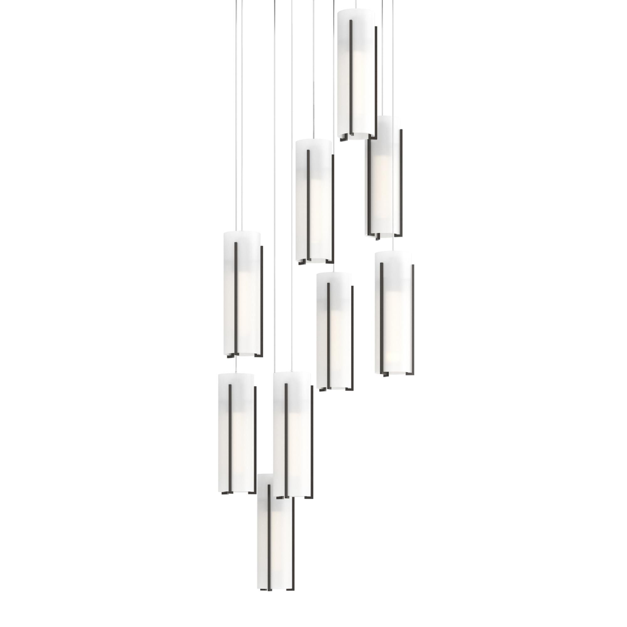 Exos Glass 21 Inch Multi Light Pendant by Hubbardton Forge