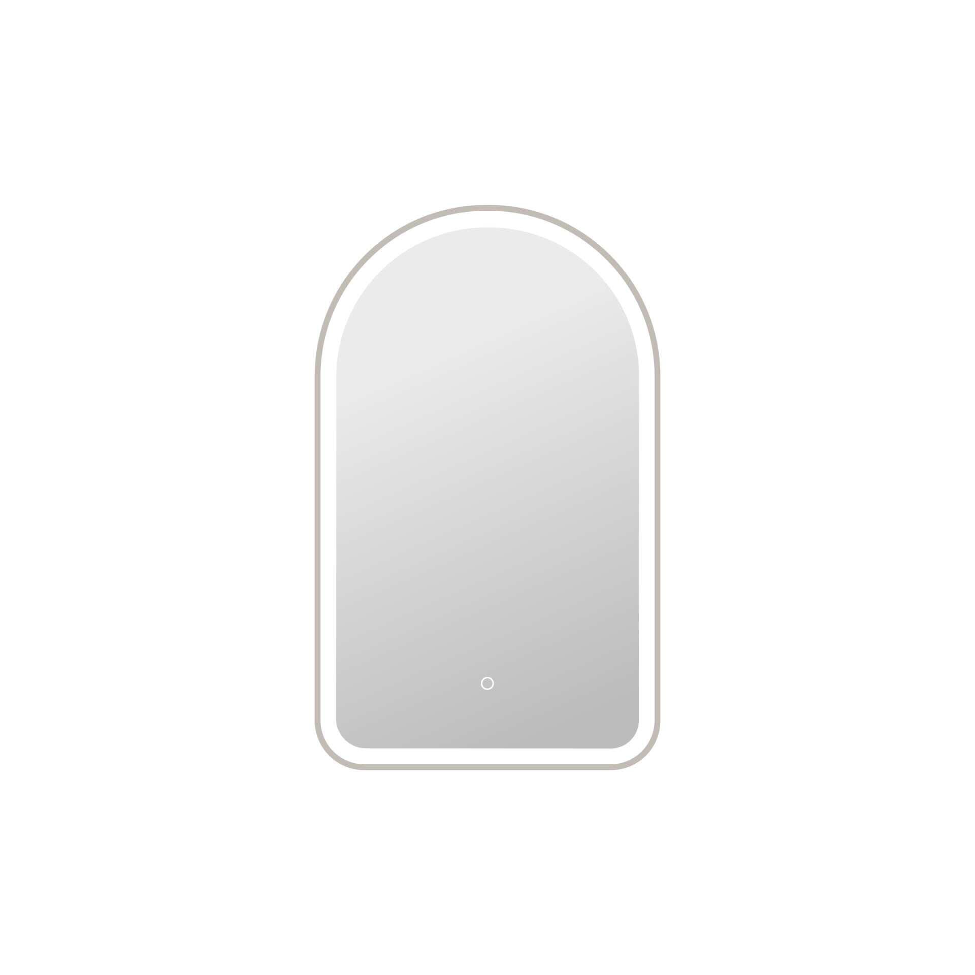 Harmoni 36 Inch Arched LED Lighted Mirror by Elegant Decor