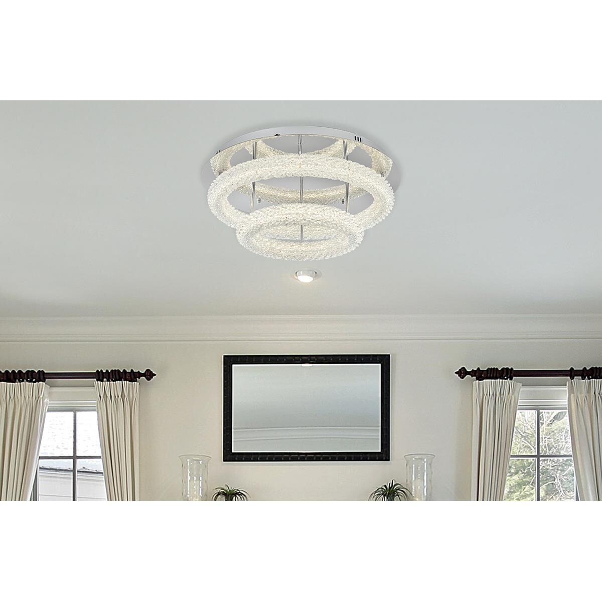 Bowen 26 Inch Semi Flush Mount by Elegant Lighting