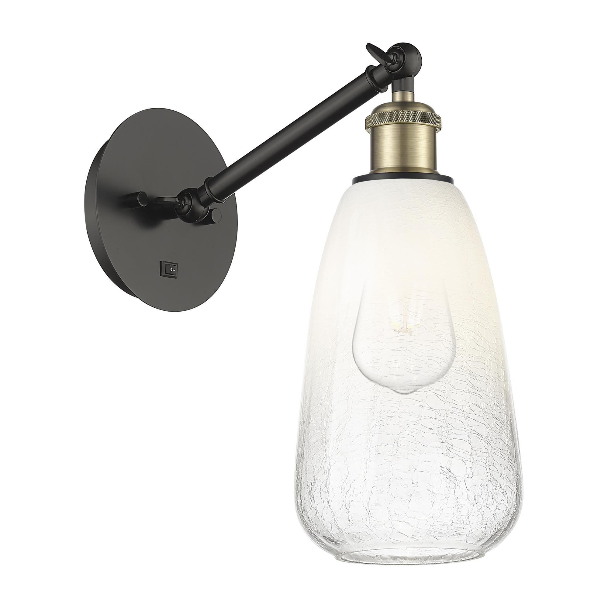 Shown in Black Antique Brass finish and Opal glass