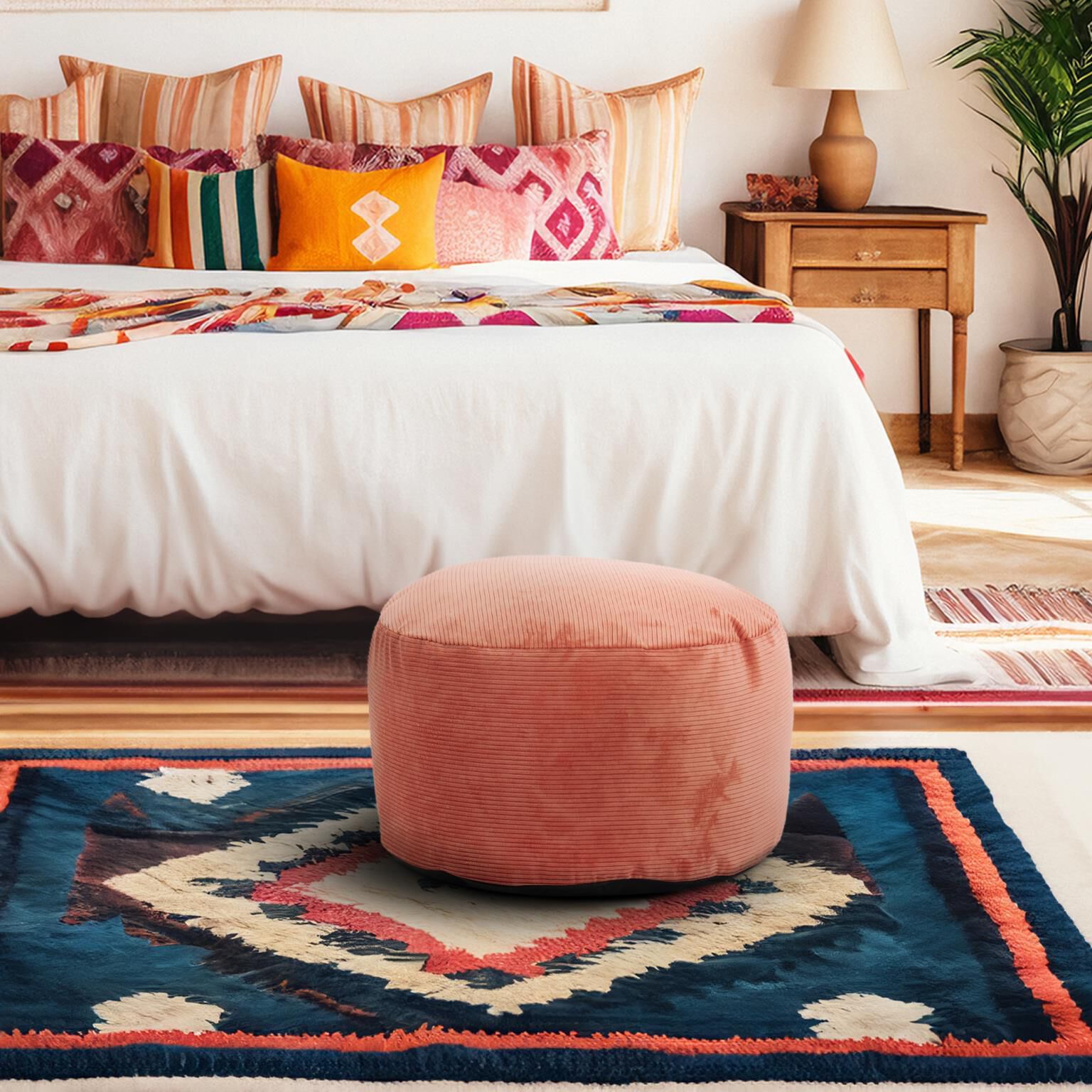 The Pana Pouf Ottoman by Howard Elliott Collection