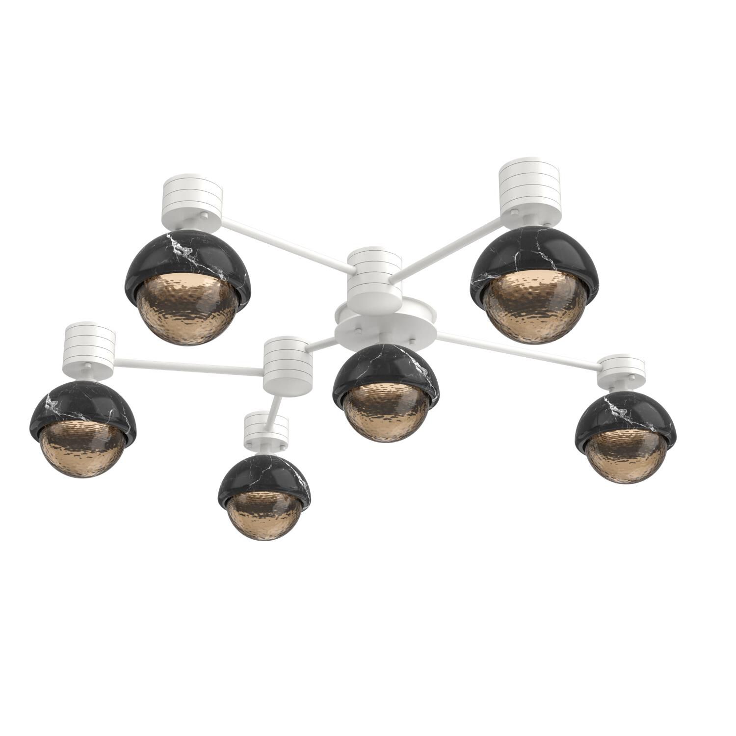 Levi Wilson Cabochon 42 Inch Flush Mount by Hammerton Studio