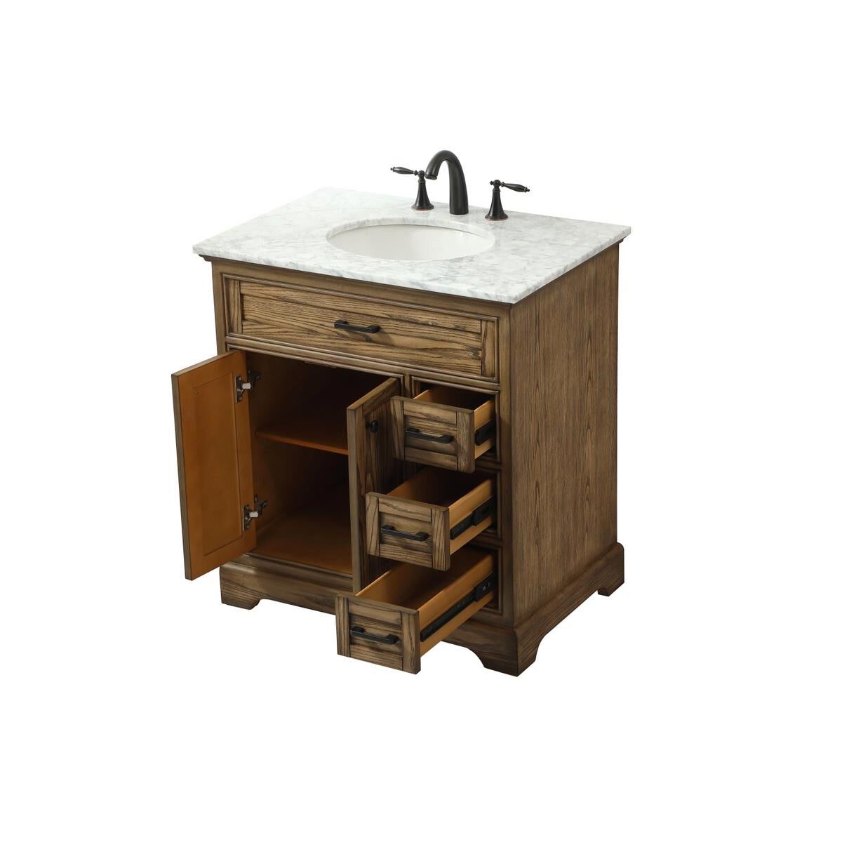 Shown in Driftwood finish