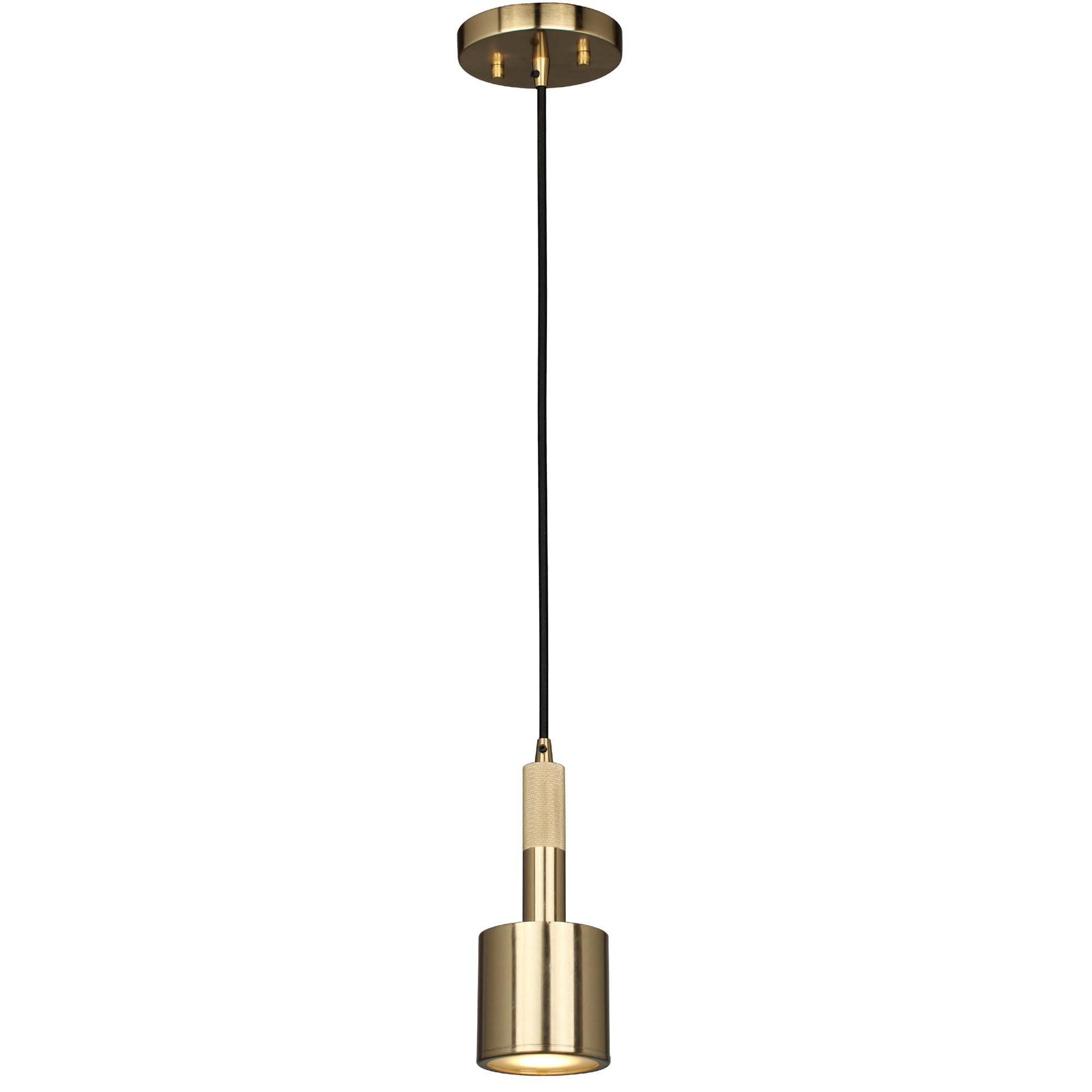Shown in Aged Brass finish and Clear glass