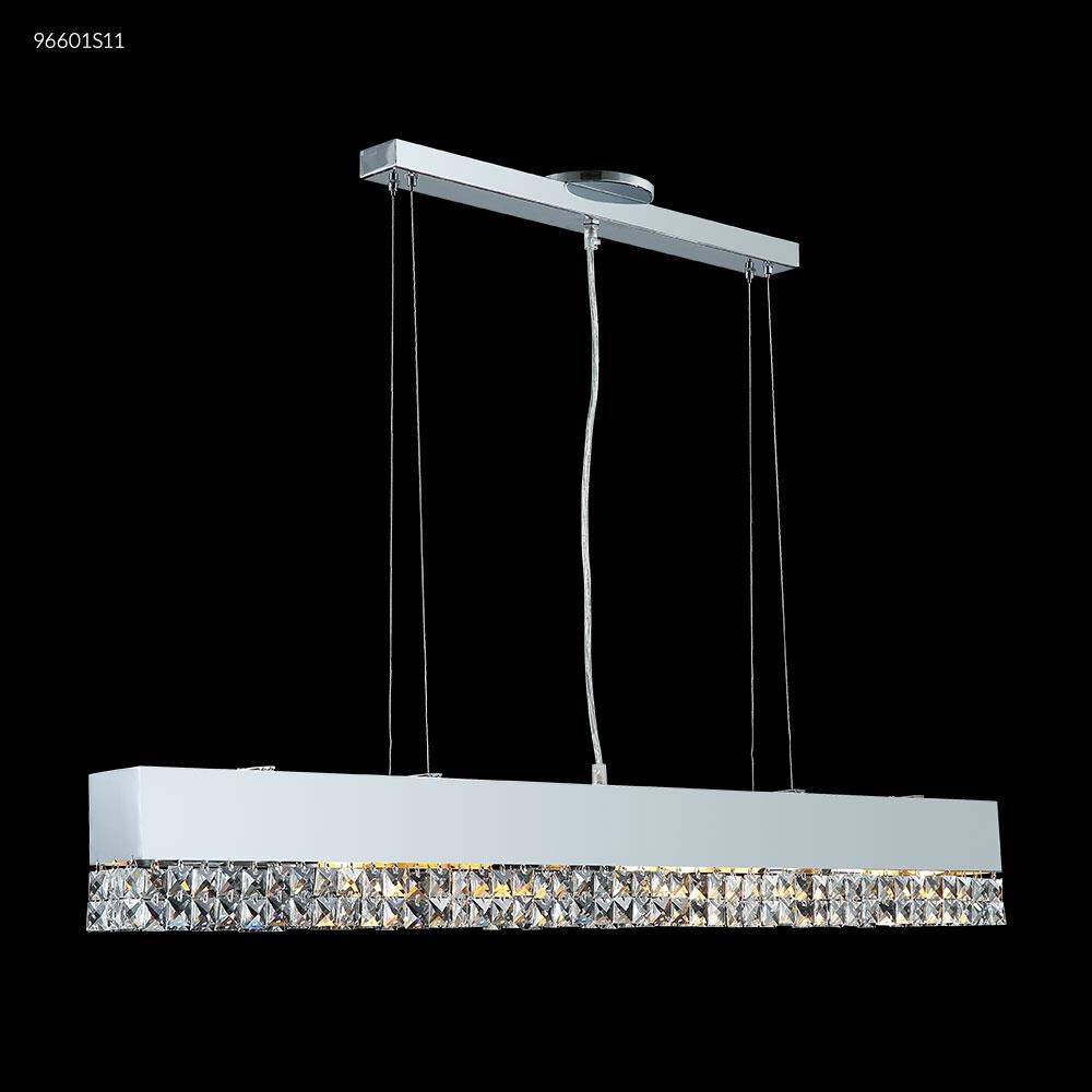 Fashionable Broadway Collection 40 Inch 6 Light Linear Suspension Light by James R. Moder