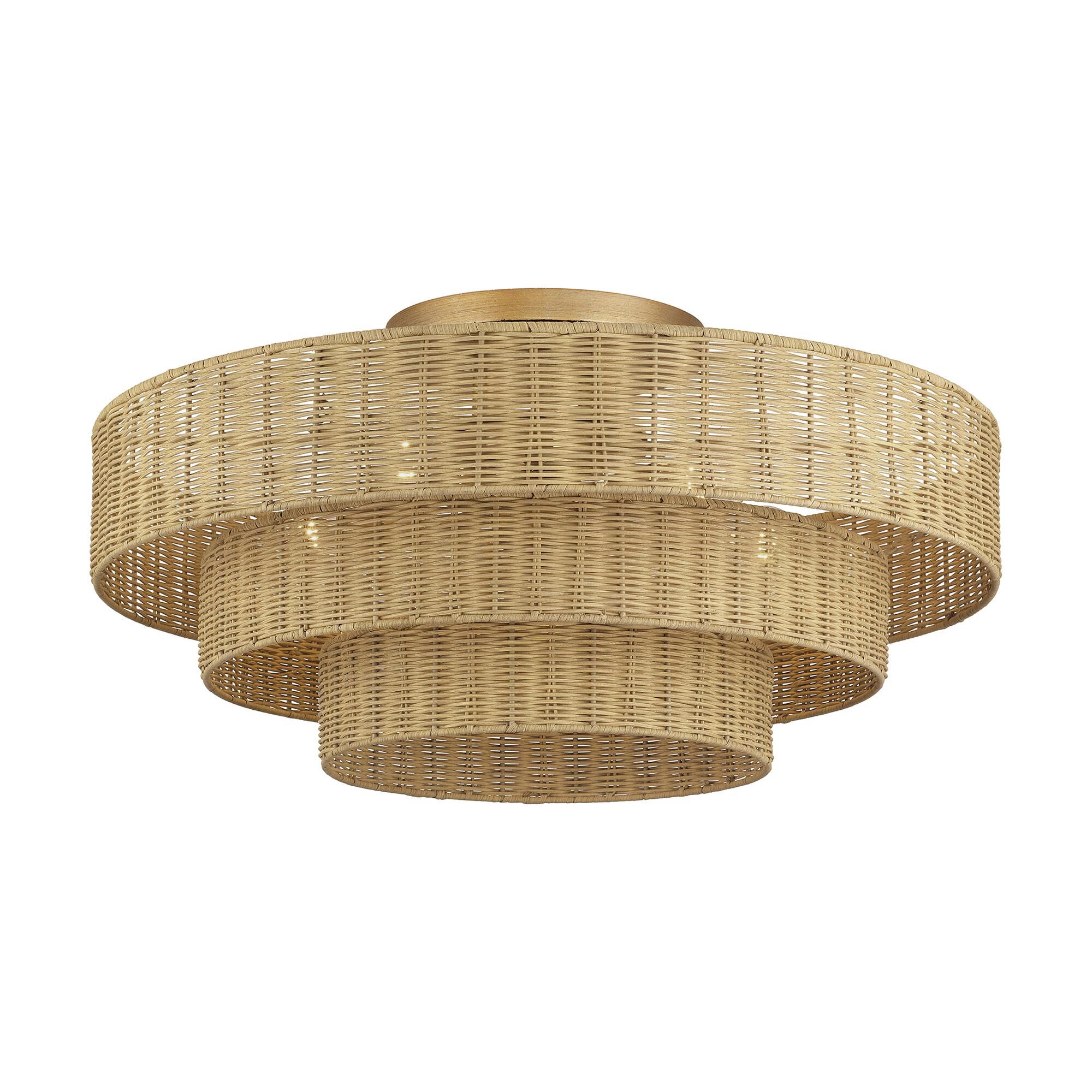 Weavington 28 Inch Semi Flush Mount by Livex Lighting