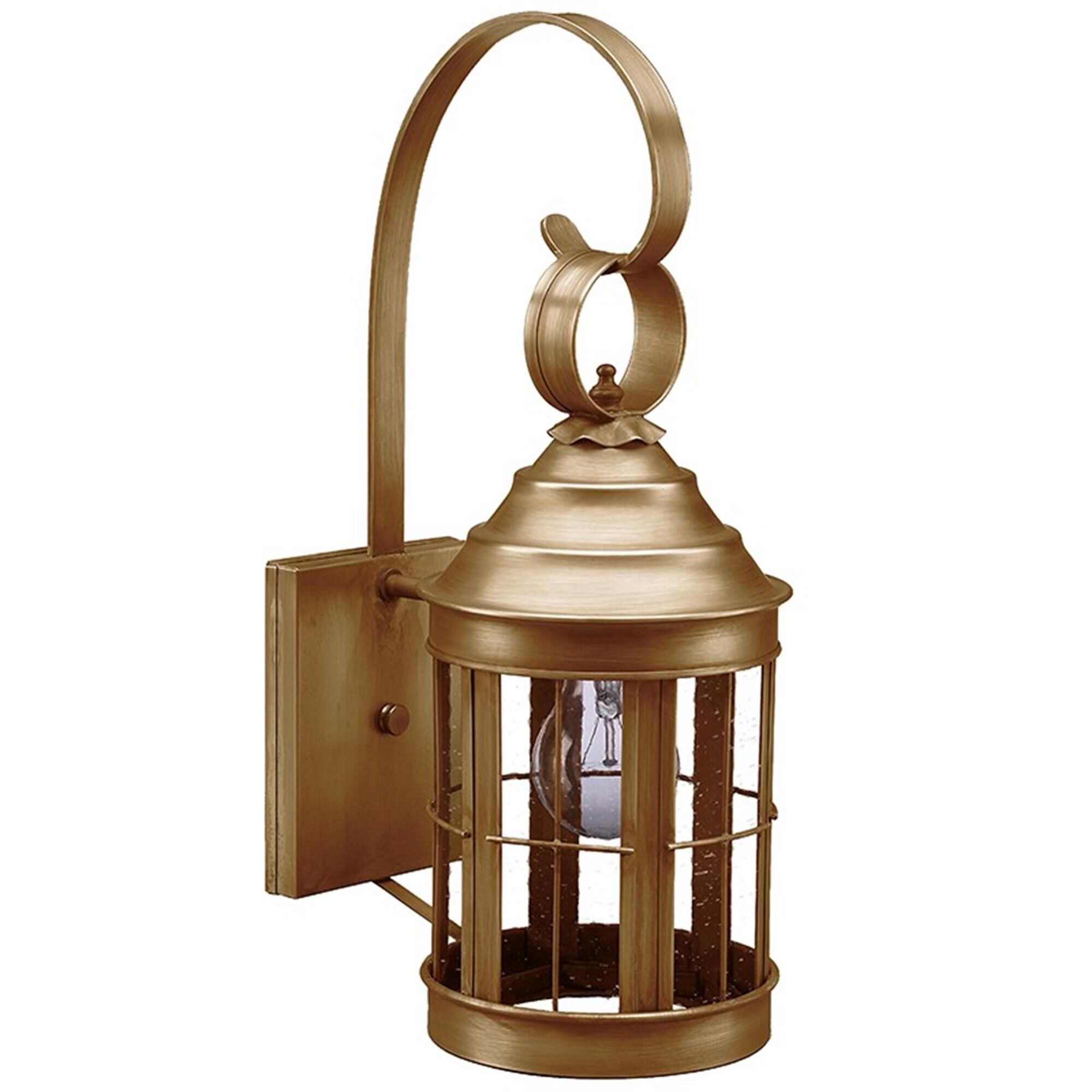 Shown in Antique Brass finish and Clear Seedy glass