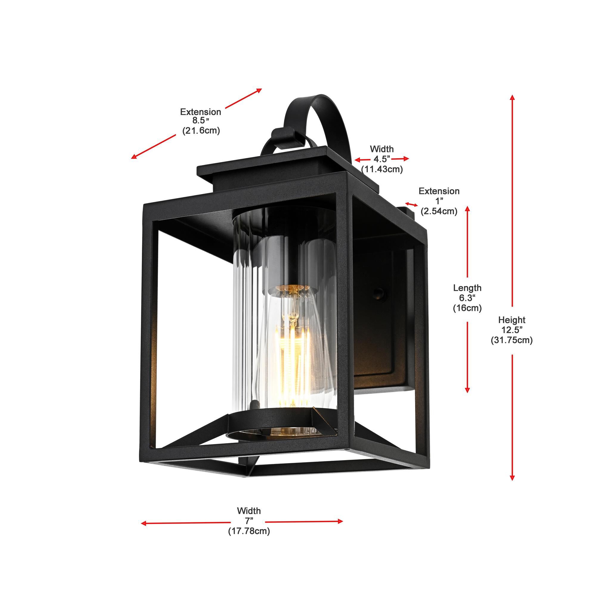 Shown in Black finish