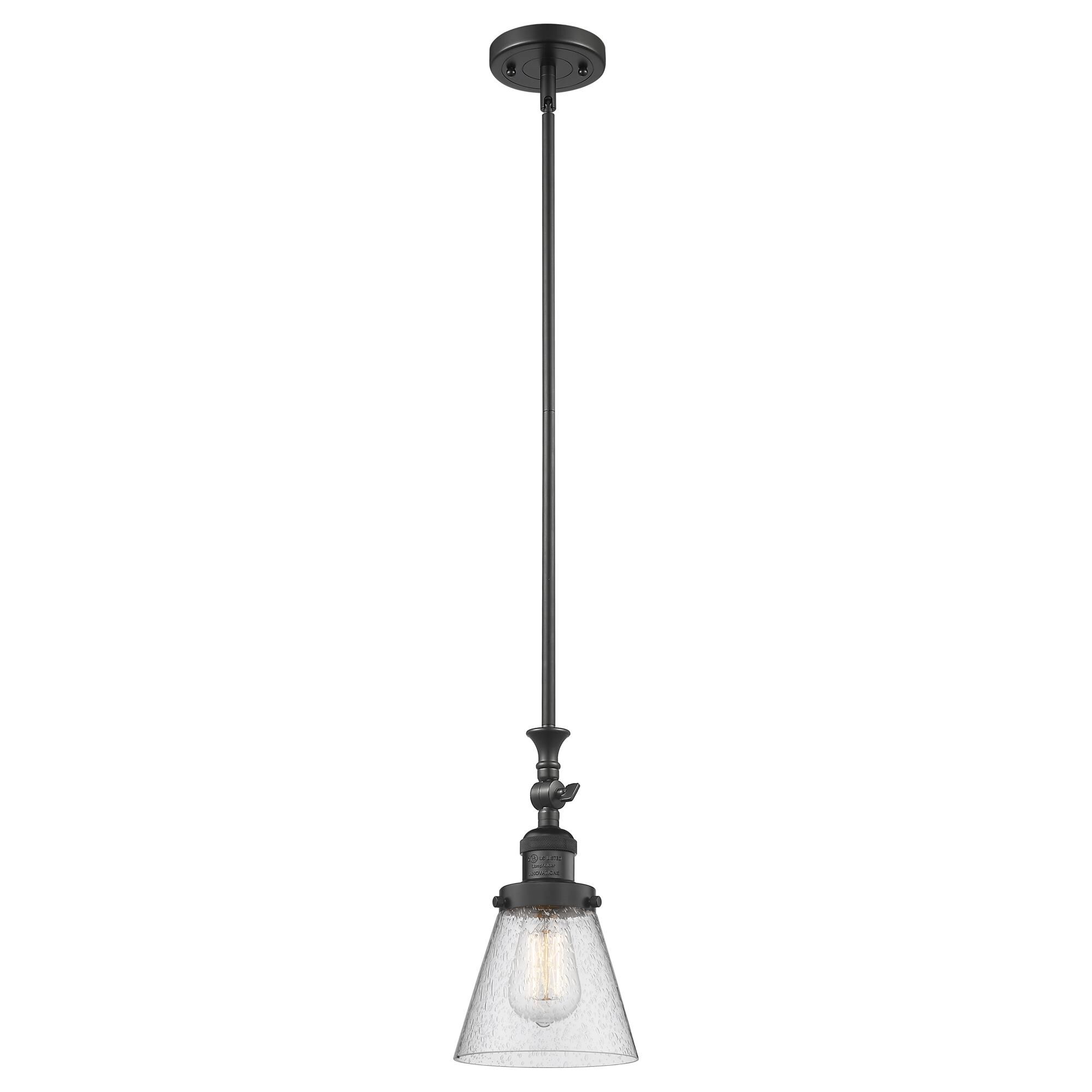 Shown in Matte Black finish and Seedy glass