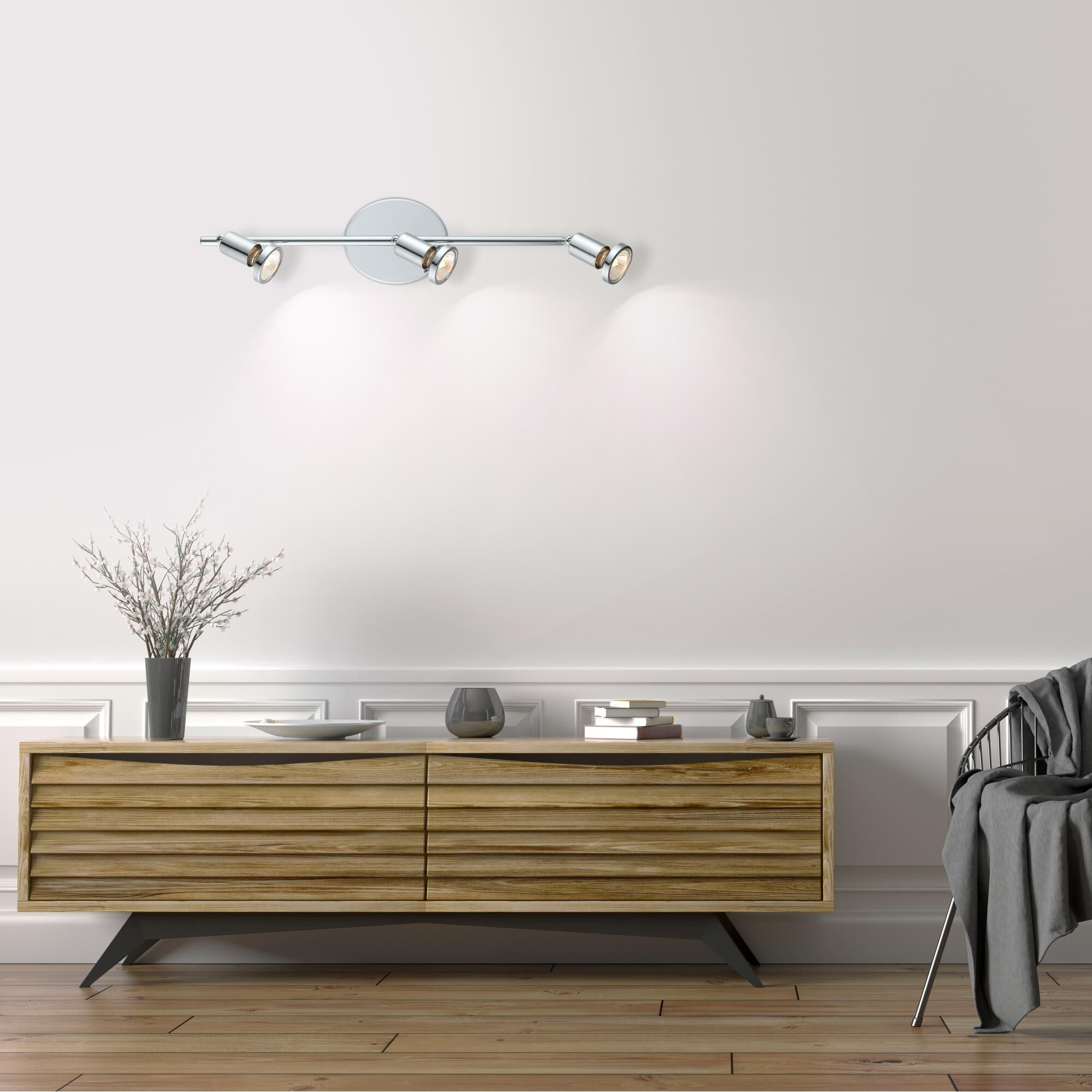 Shown in Chrome finish