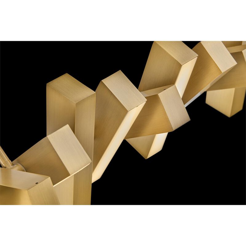Stitch Medium Linear Chandelier by Fredrick Ramond