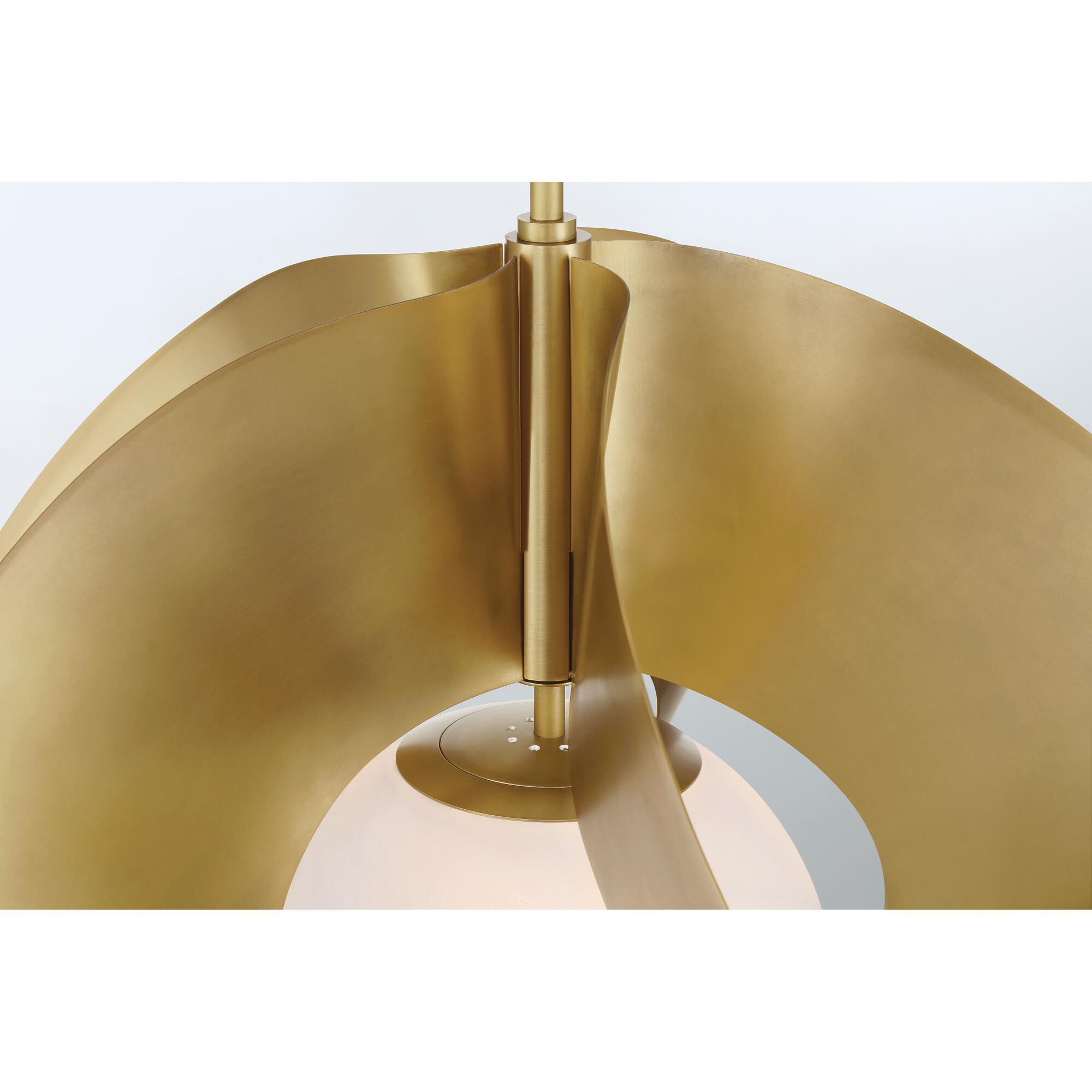 Shown in Legacy Brass finish and White glass and Etched Alabster Glass shade