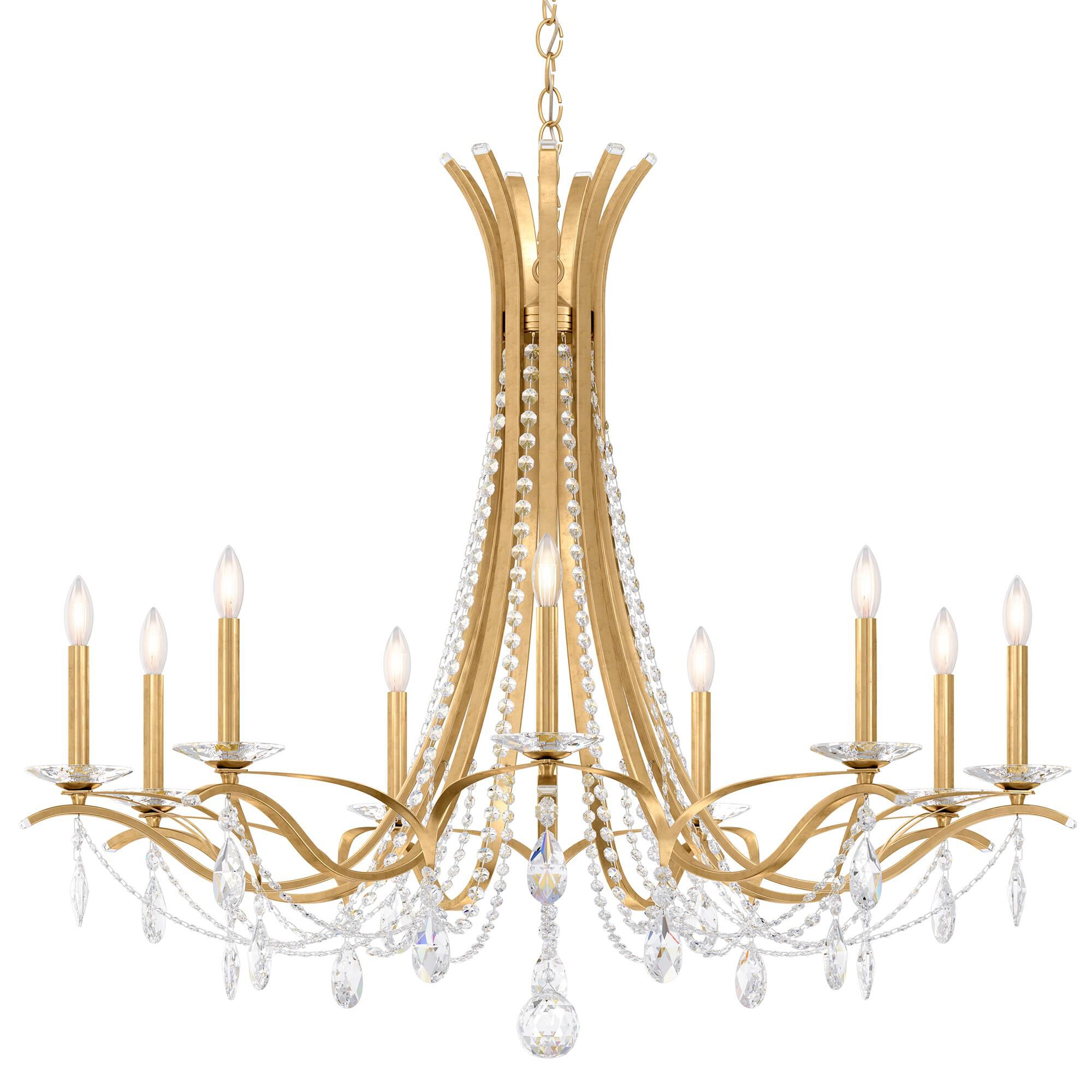 Shown in Heirloom Gold finish and Clear Radiance crystal