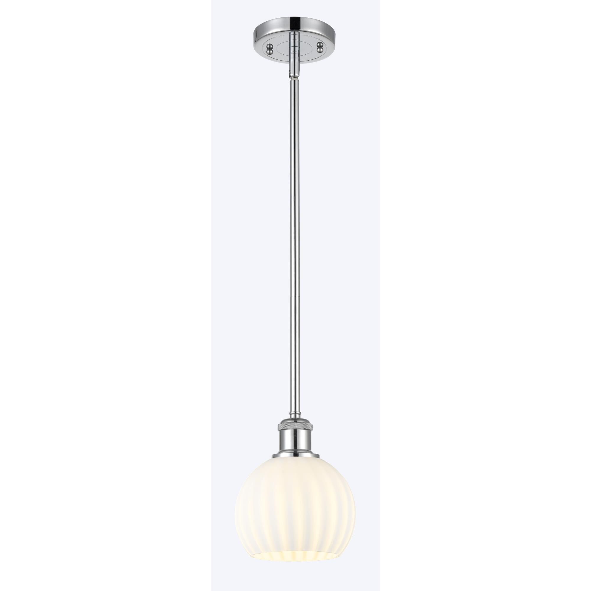 Bruno Marashlian White Venetian 6 Inch Mini Pendant by Innovations Lighting