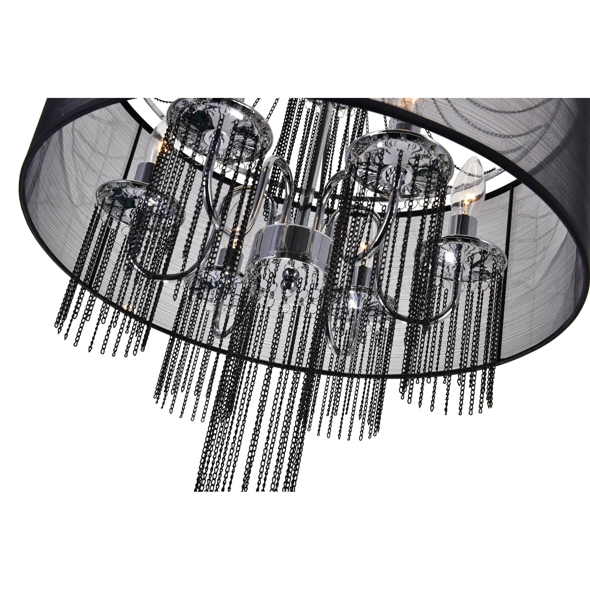 Amelia 20 Inch 6 Light Mini Chandelier by CWI Lighting