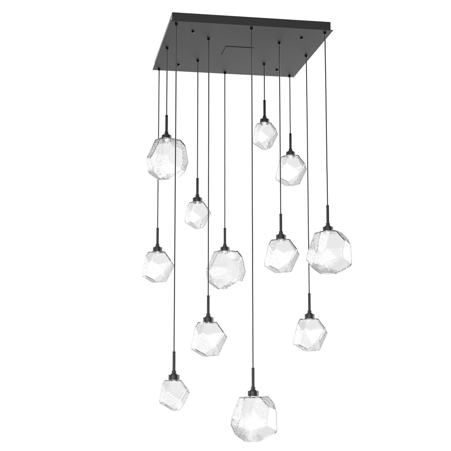 Shown in Matte Black finish and Clear glass