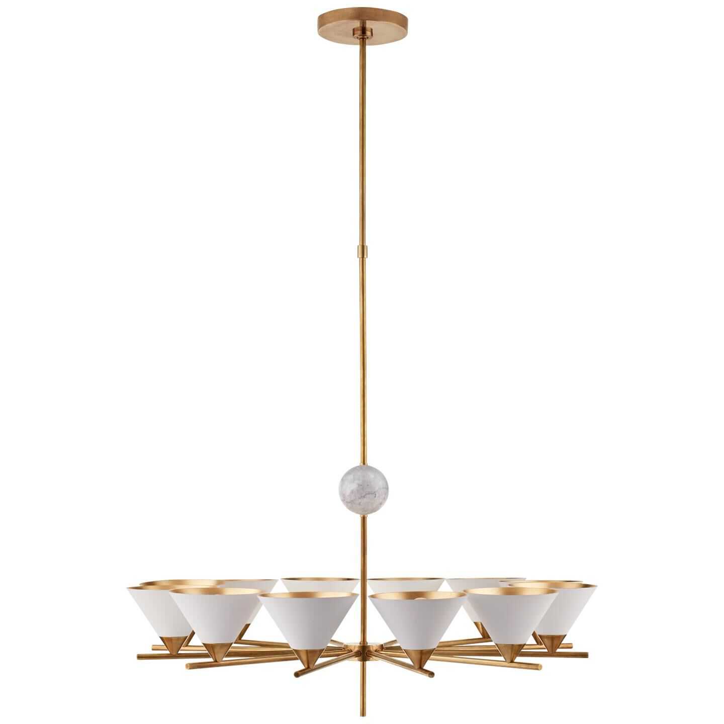 Kelly Wearstler Cleo 36 Inch 12 Light Chandelier by Visual Comfort Signature Collection