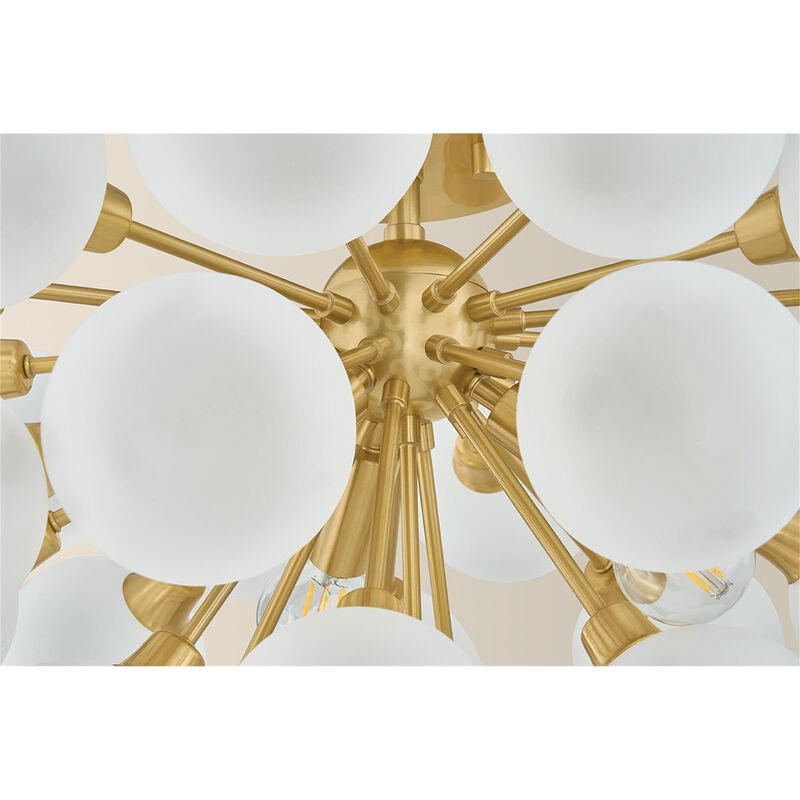 Antoneta 20 Inch 3 Light Semi Flush Mount by Mitzi