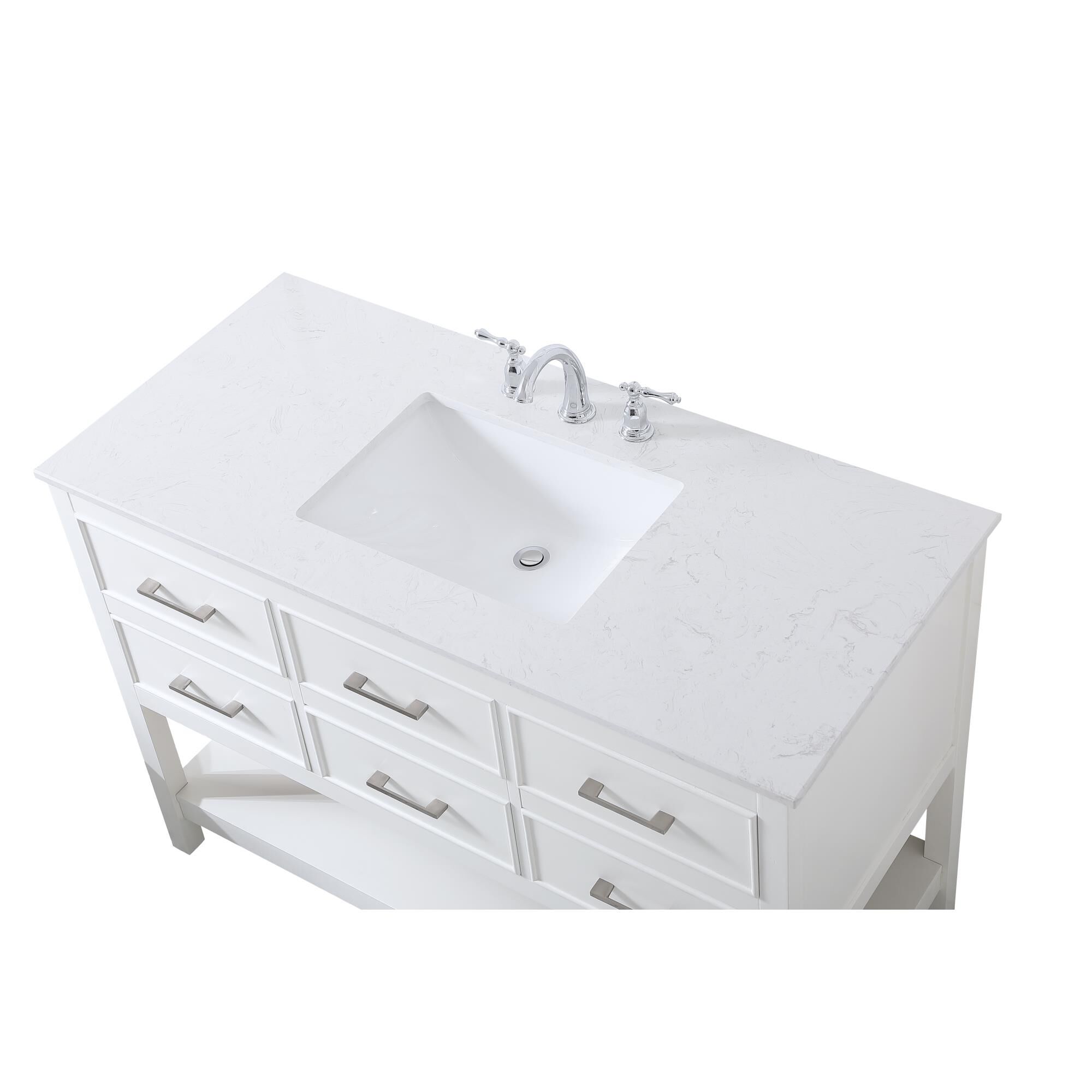 Shown in White finish