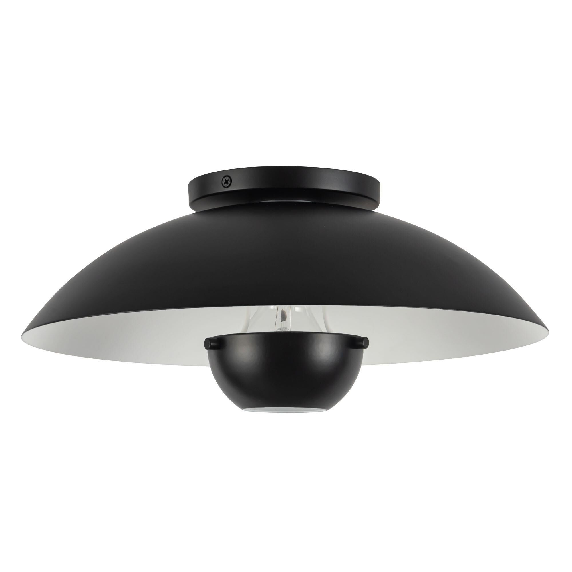 Shown in Black finish and Steel shade