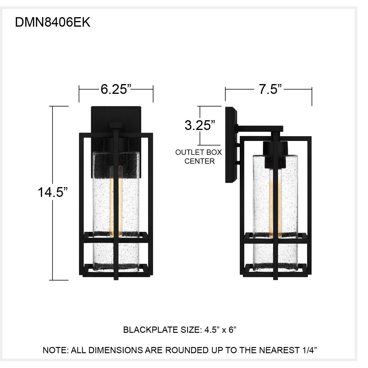 Quoizel Damien 14 Inch Tall Outdoor Wall Light