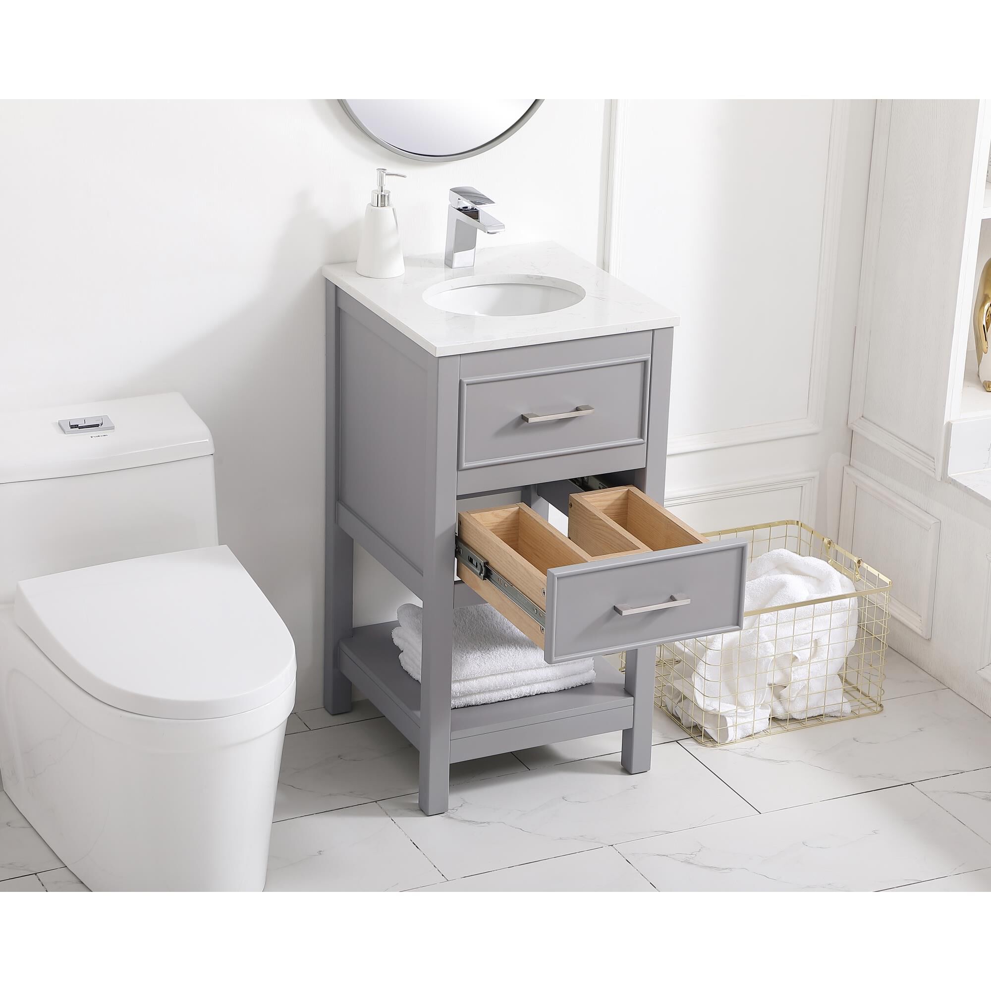 Shown in Gray finish