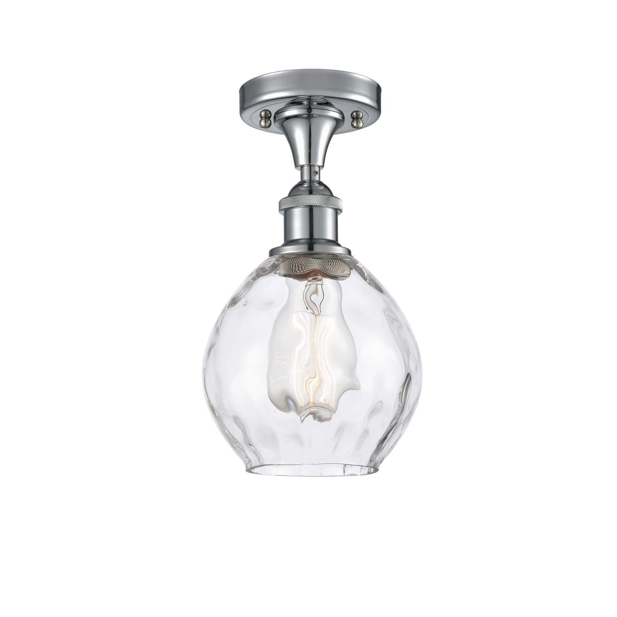 Bruno Marashlian Small Waverly 6 Inch 1 Light Semi Flush Mount by Innovations Lighting