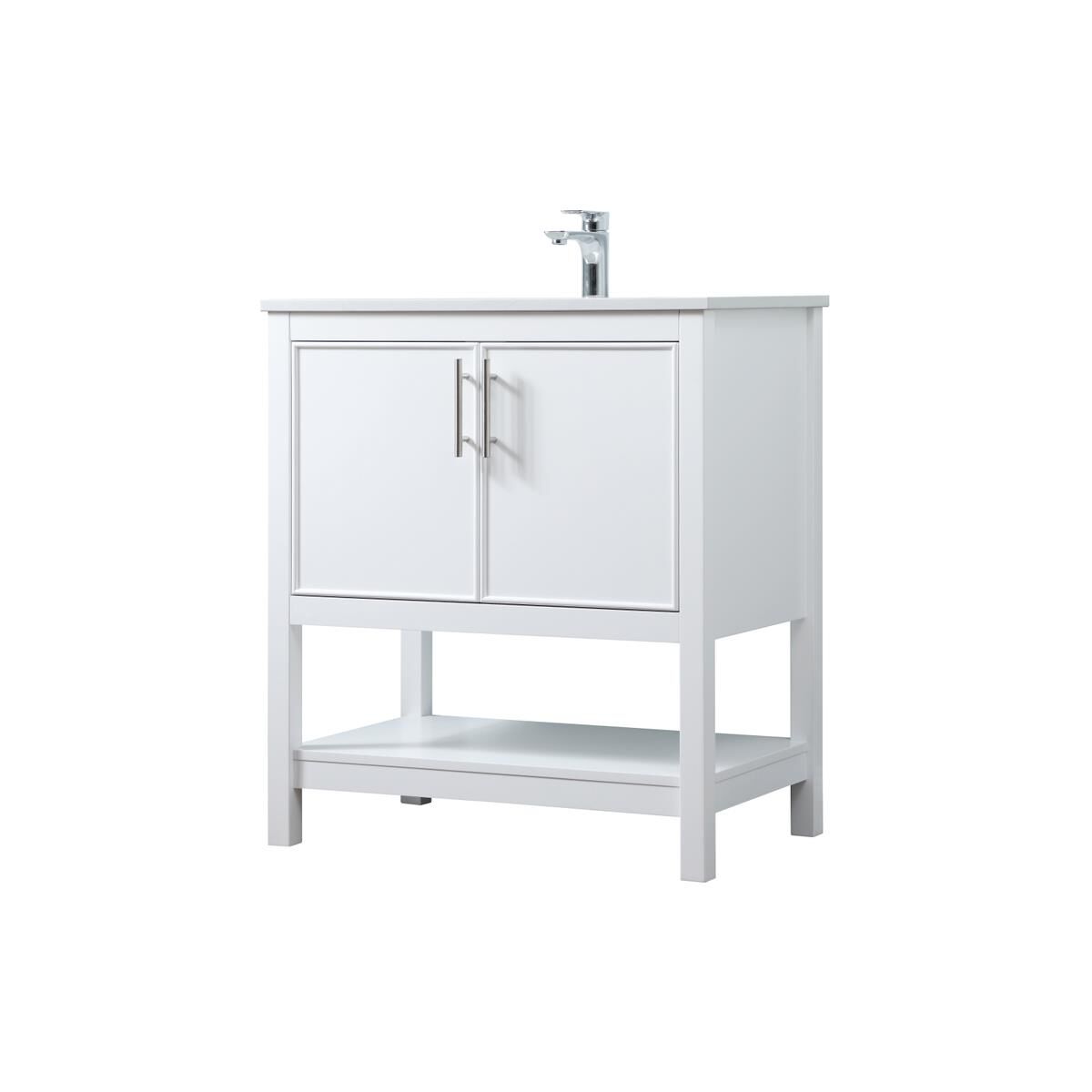 Shown in White finish