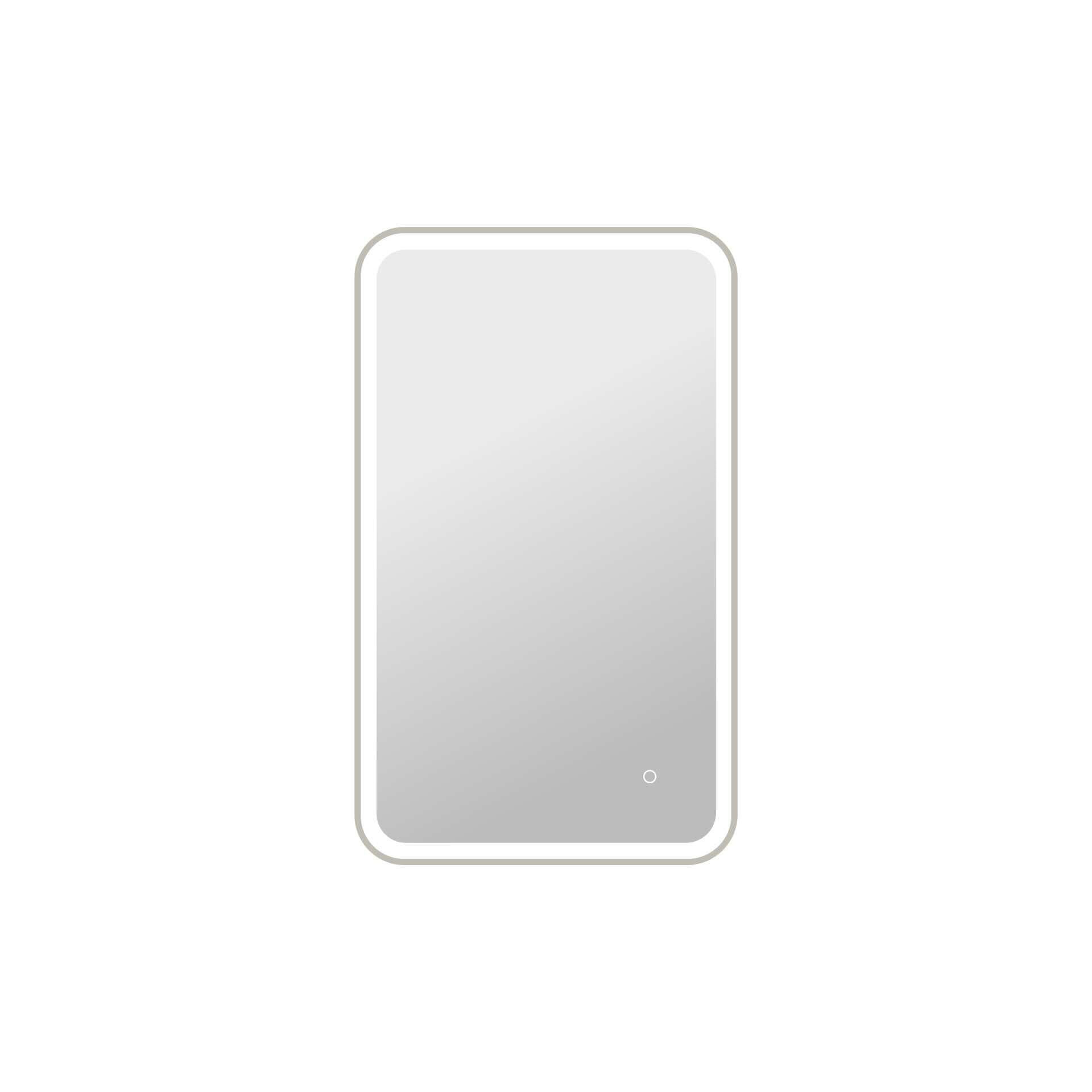 Harmoni 40 Inch Rectangular LED Lighted Mirror by Elegant Decor