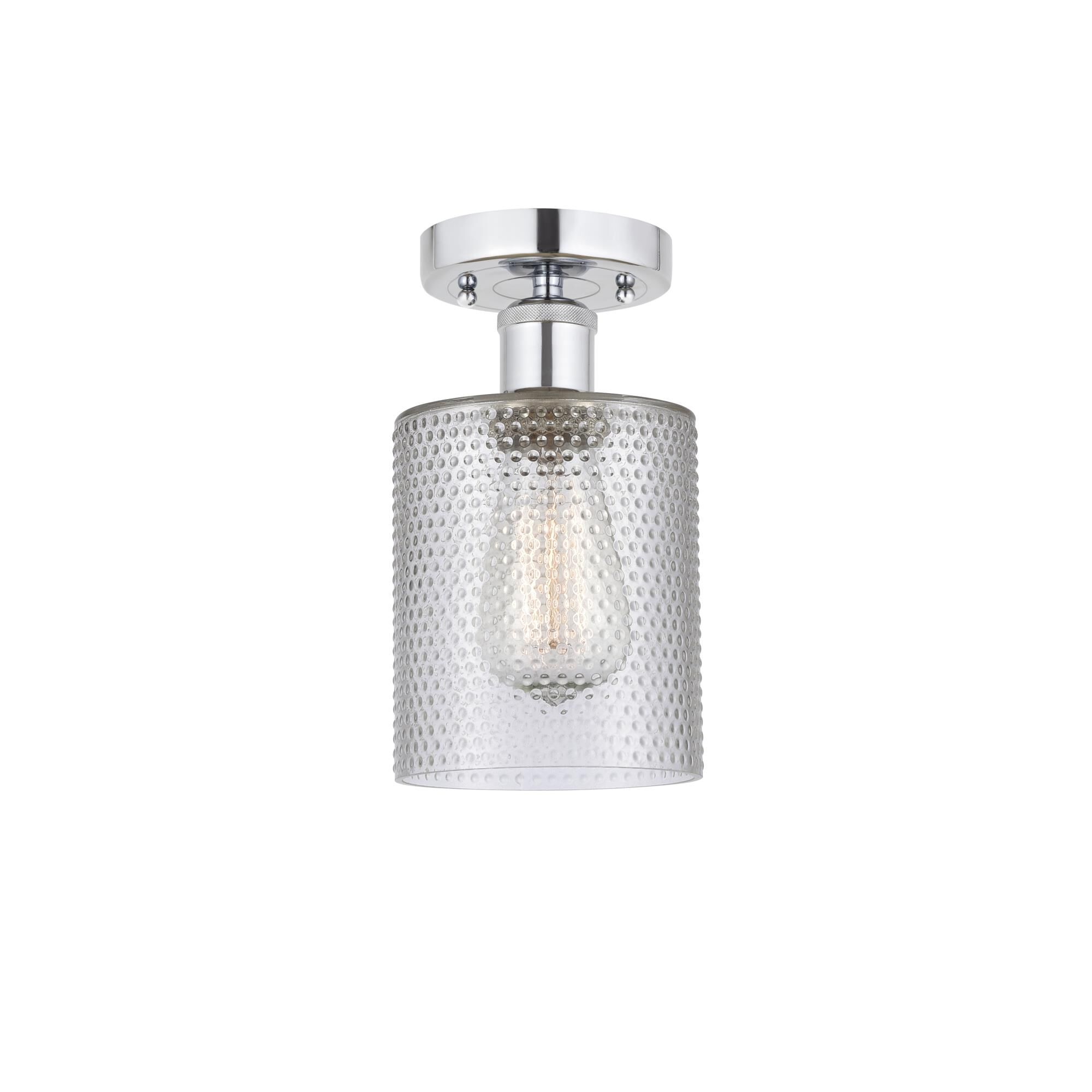 Shown in Polished Chrome finish and Clear glass