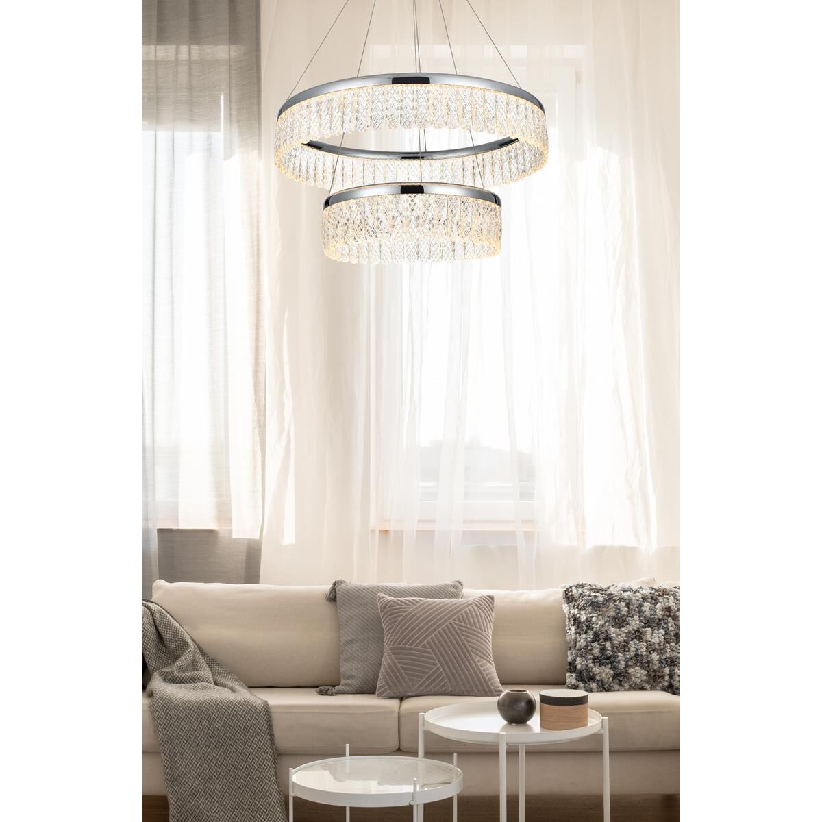 Rune 24 Inch Chandelier by Elegant Lighting
