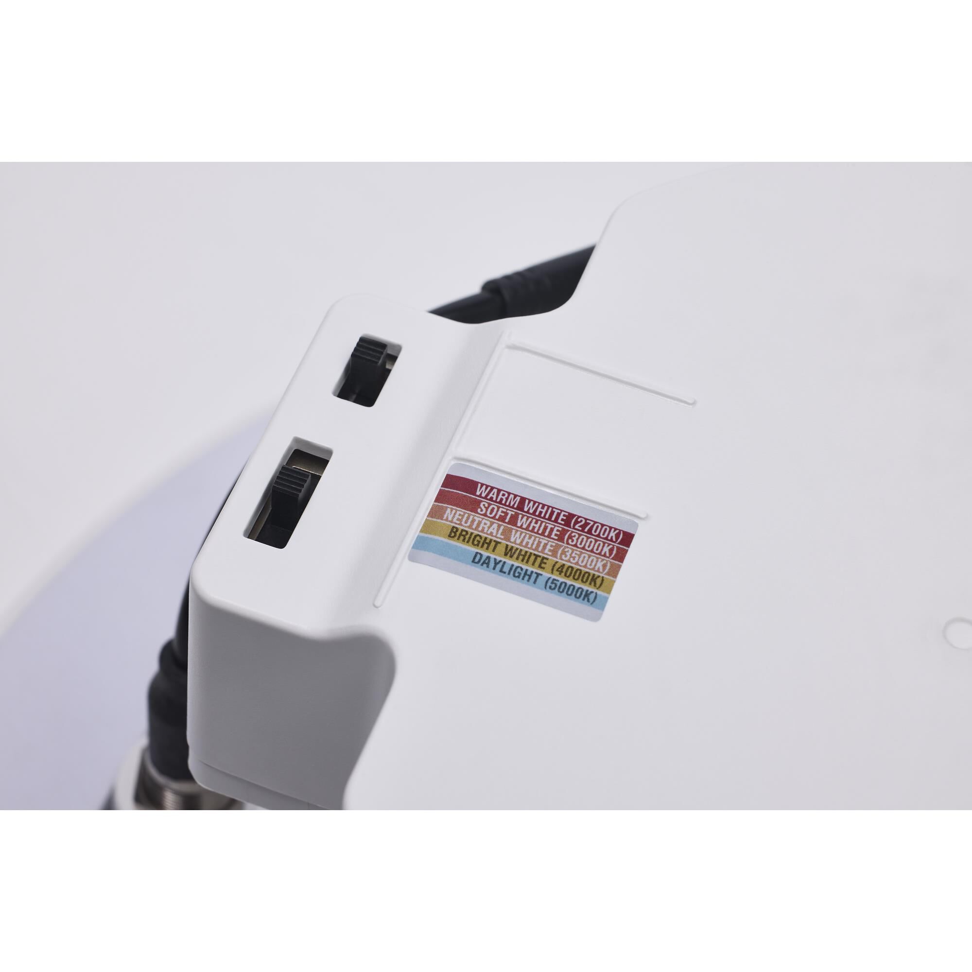 Shown in White finish