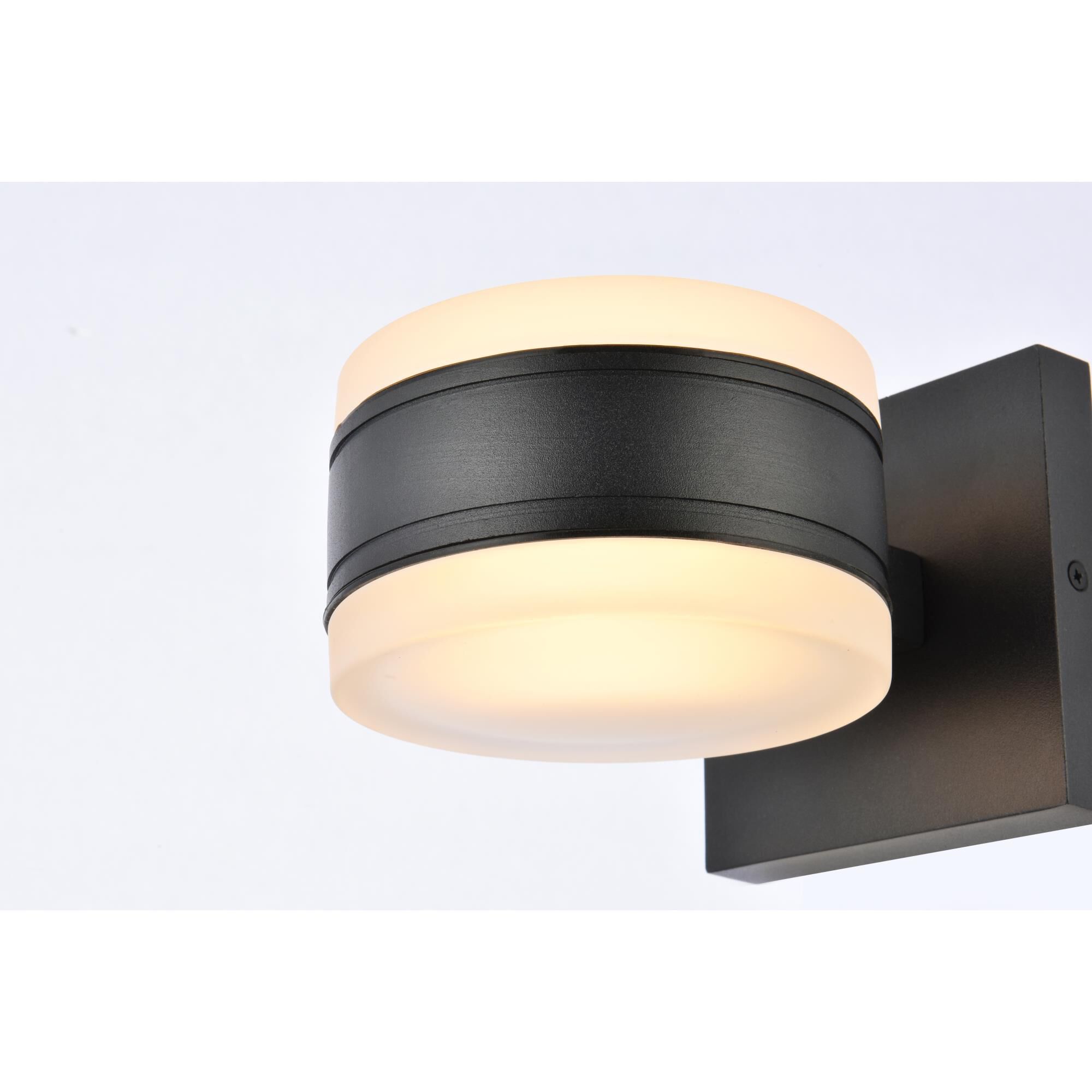 Elegant Lighting Raine 4 Inch Tall LED Outdoor Wall Light
