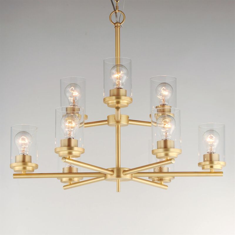 Corona 28 Inch 9 Light Chandelier by Maxim Lighting