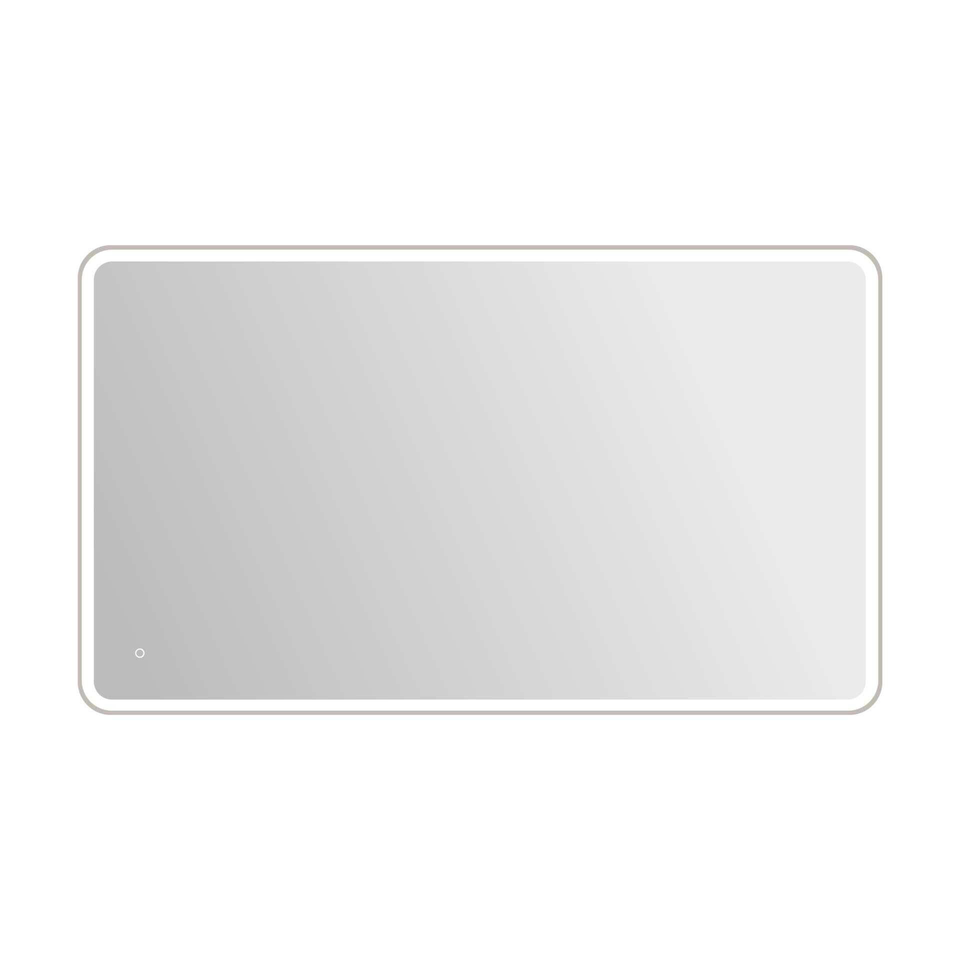 Harmoni 72 Inch Round LED Lighted Mirror by Elegant Decor