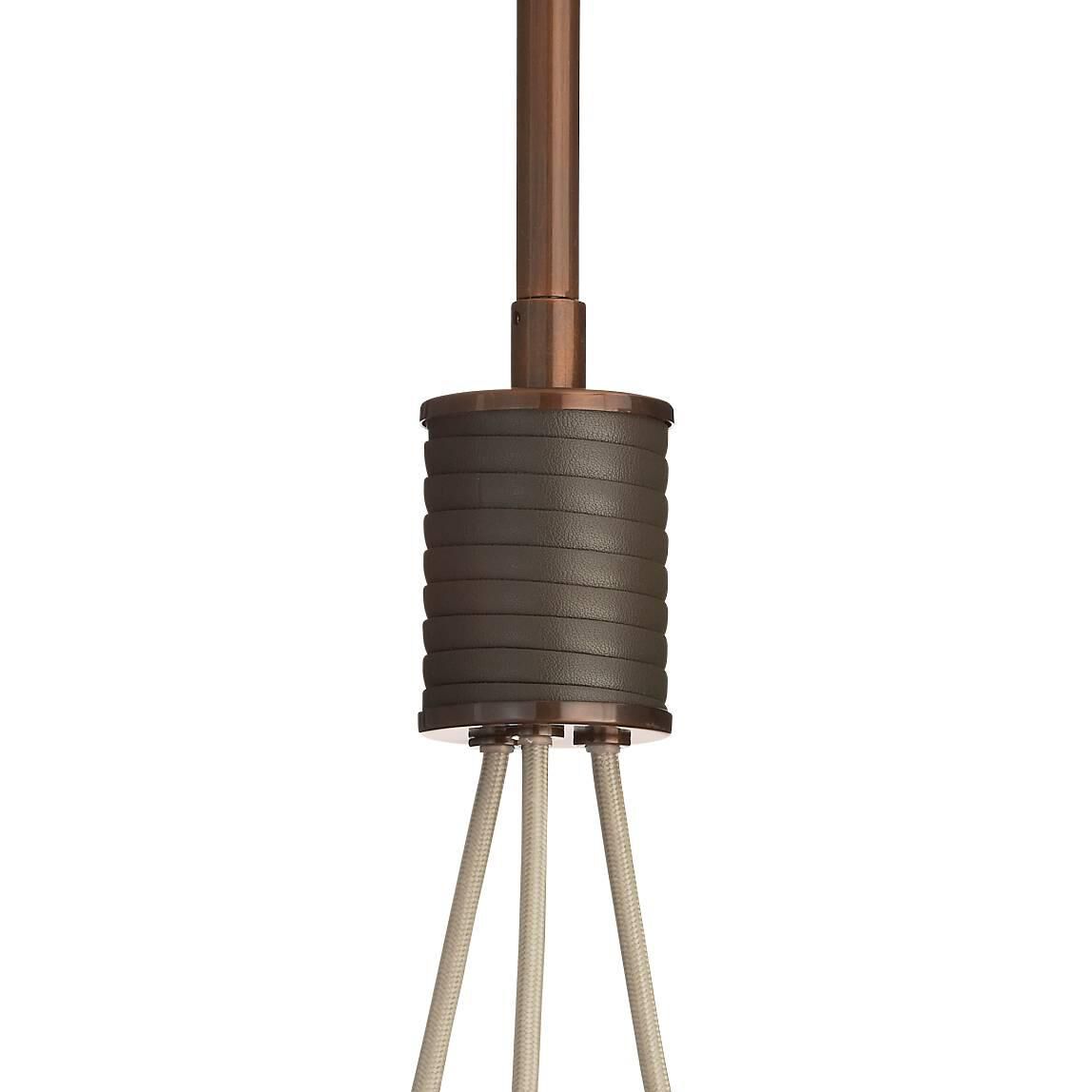 Shown in Heritage Brass finish and Frosted Ombre glass