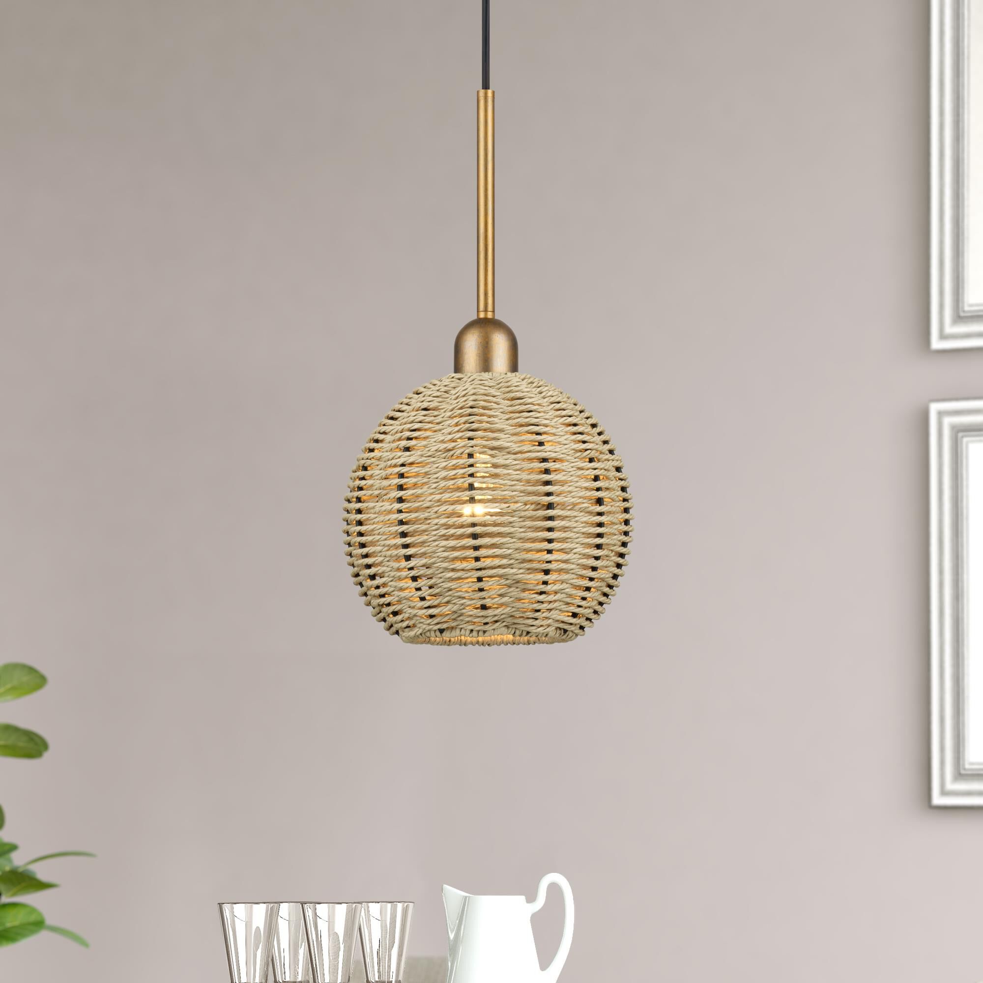 Summervine 8 Inch Mini Pendant by Livex Lighting