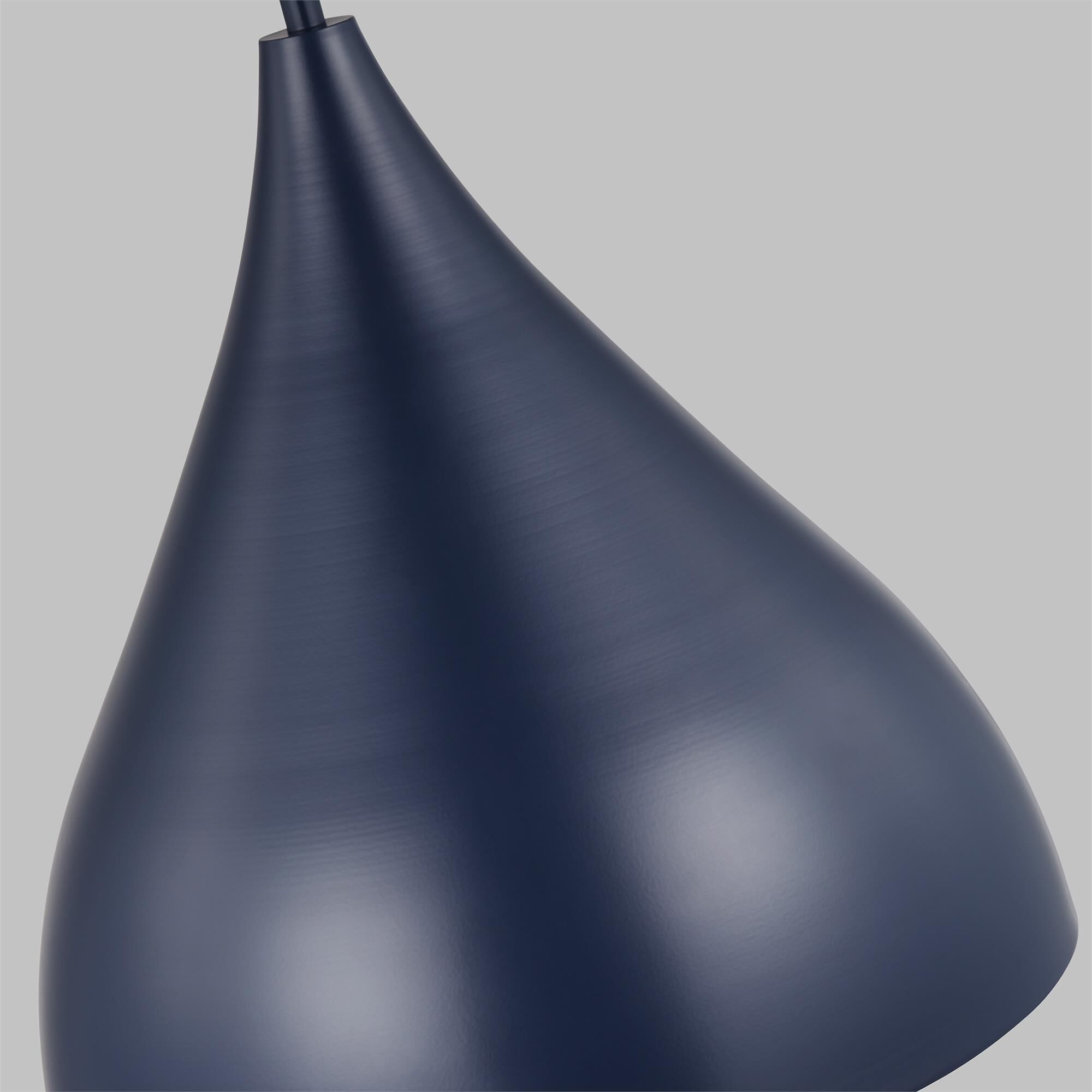 Shown in Navy finish and Navy glass and Navy Steel shade