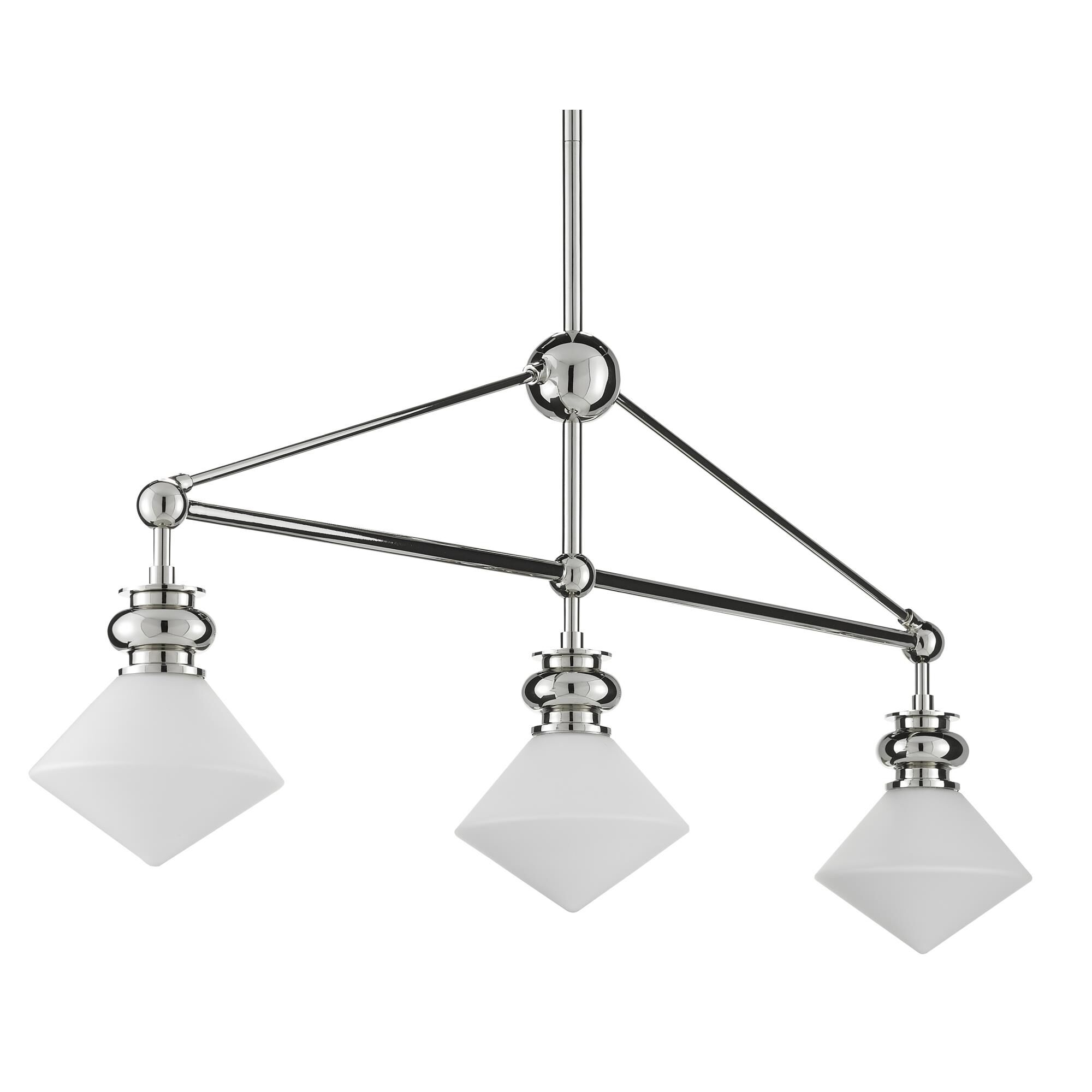 Rycroft 43 Inch 3 Light Linear Suspension Light by Currey and Company