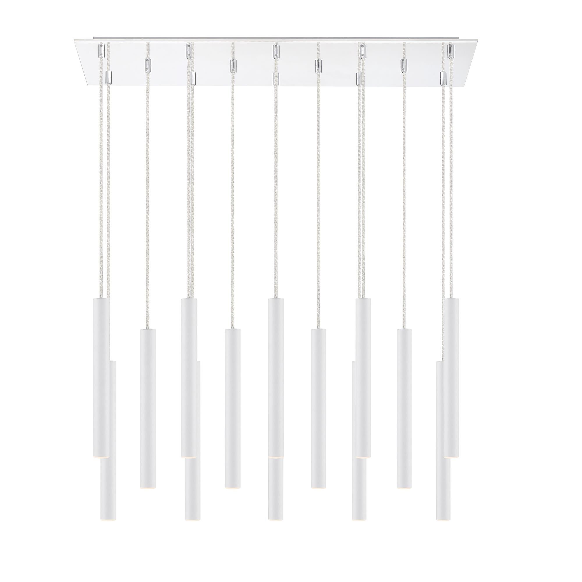 Forest 32 Inch 14 Light LED Linear Suspension Light by Z-Lite
