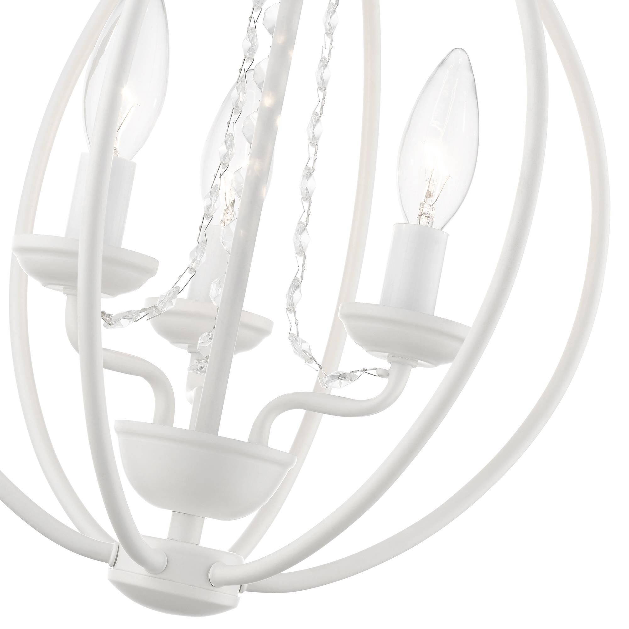 Arabella 12 Inch 3 Light Mini Chandelier by Livex Lighting