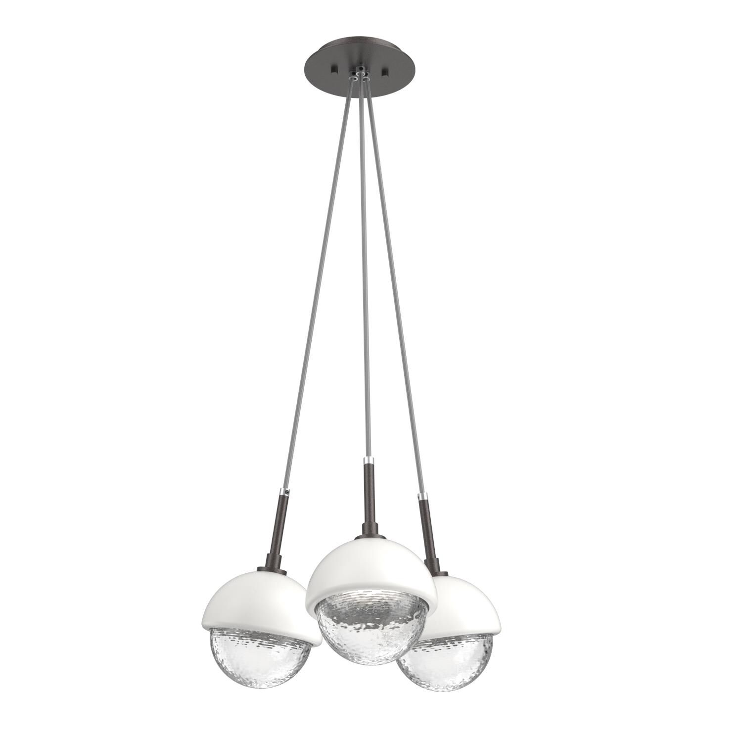 Levi Wilson Cabochon 13 Inch Multi Pendant Light by Hammerton Studio