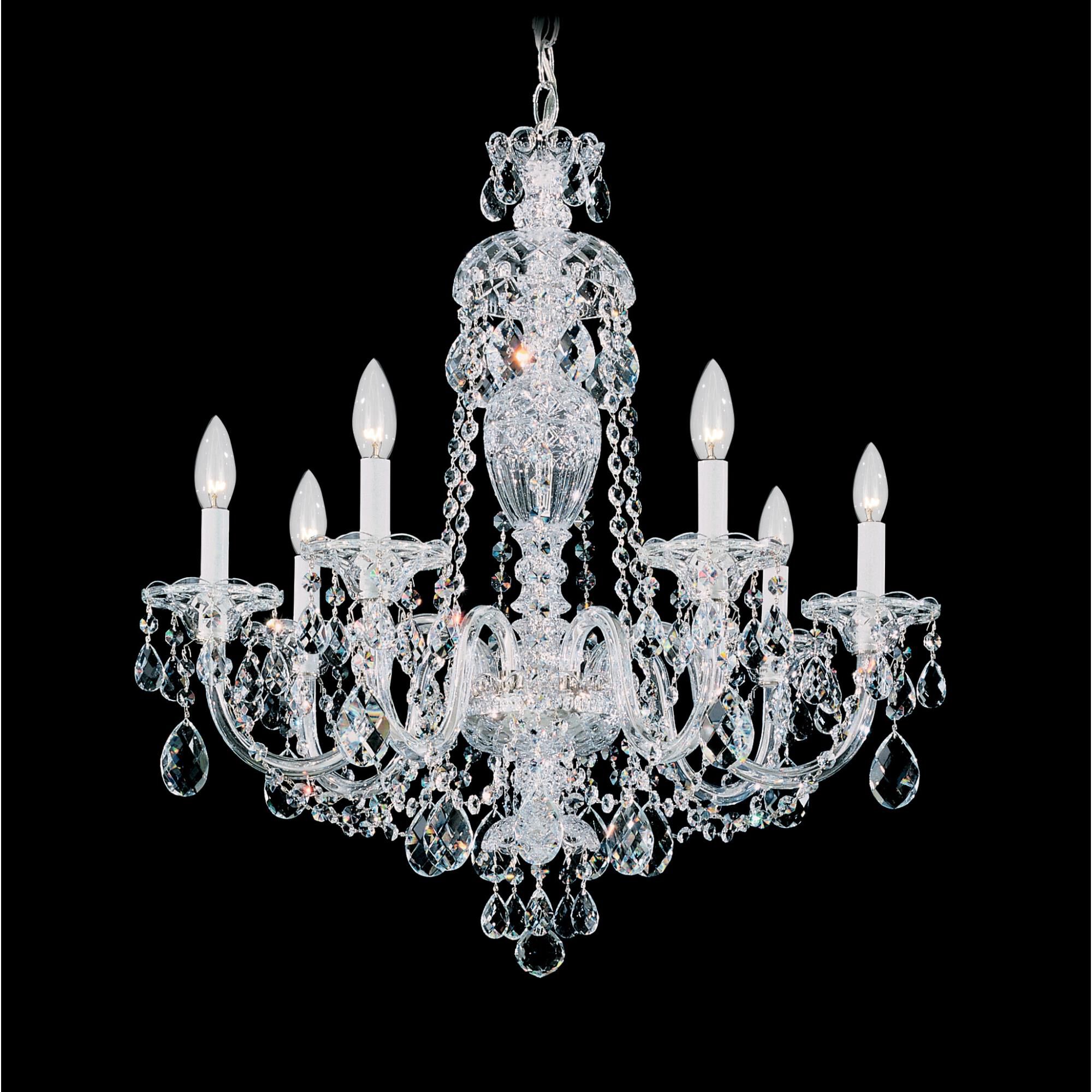 Sterling 25 Inch 7 Light Chandelier by Schonbek
