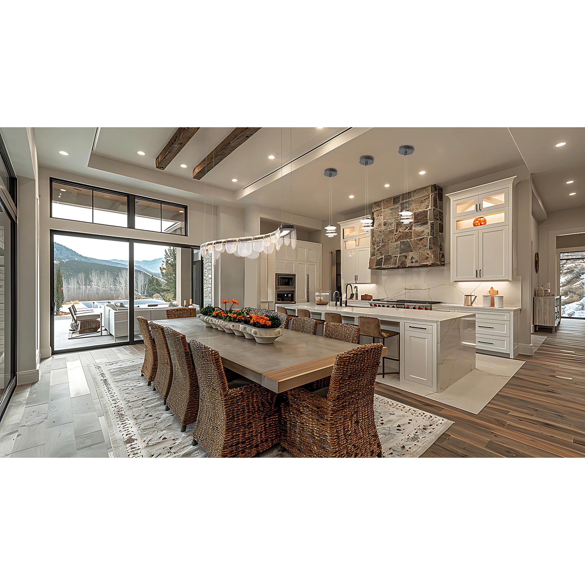 Riverbed 50 Inch Linear Suspension Light by Hubbardton Forge