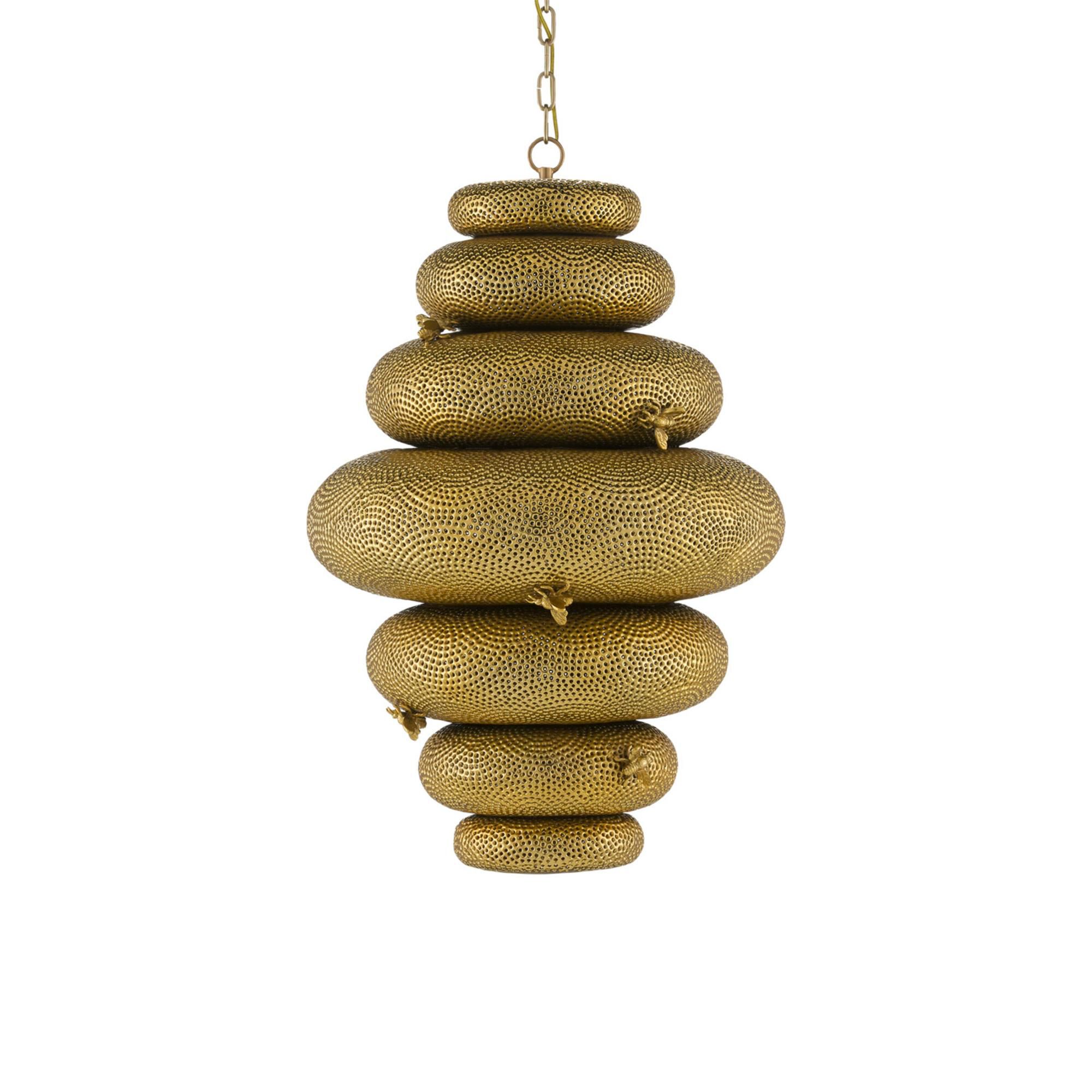 Sasha Bikoff Bee My Honey 21 Inch Mini Chandelier,
