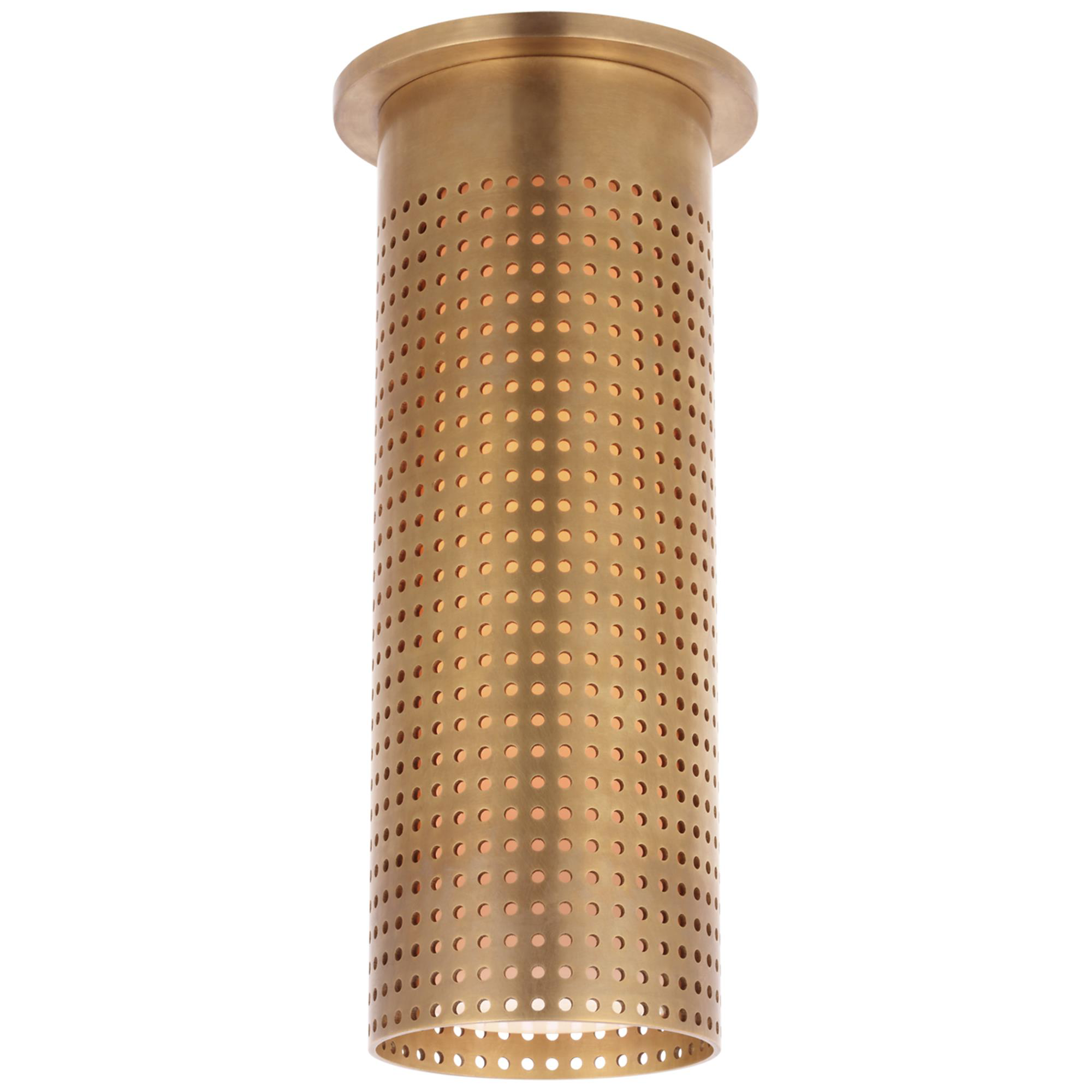 Shown in Antique-Burnished Brass finish and White glass