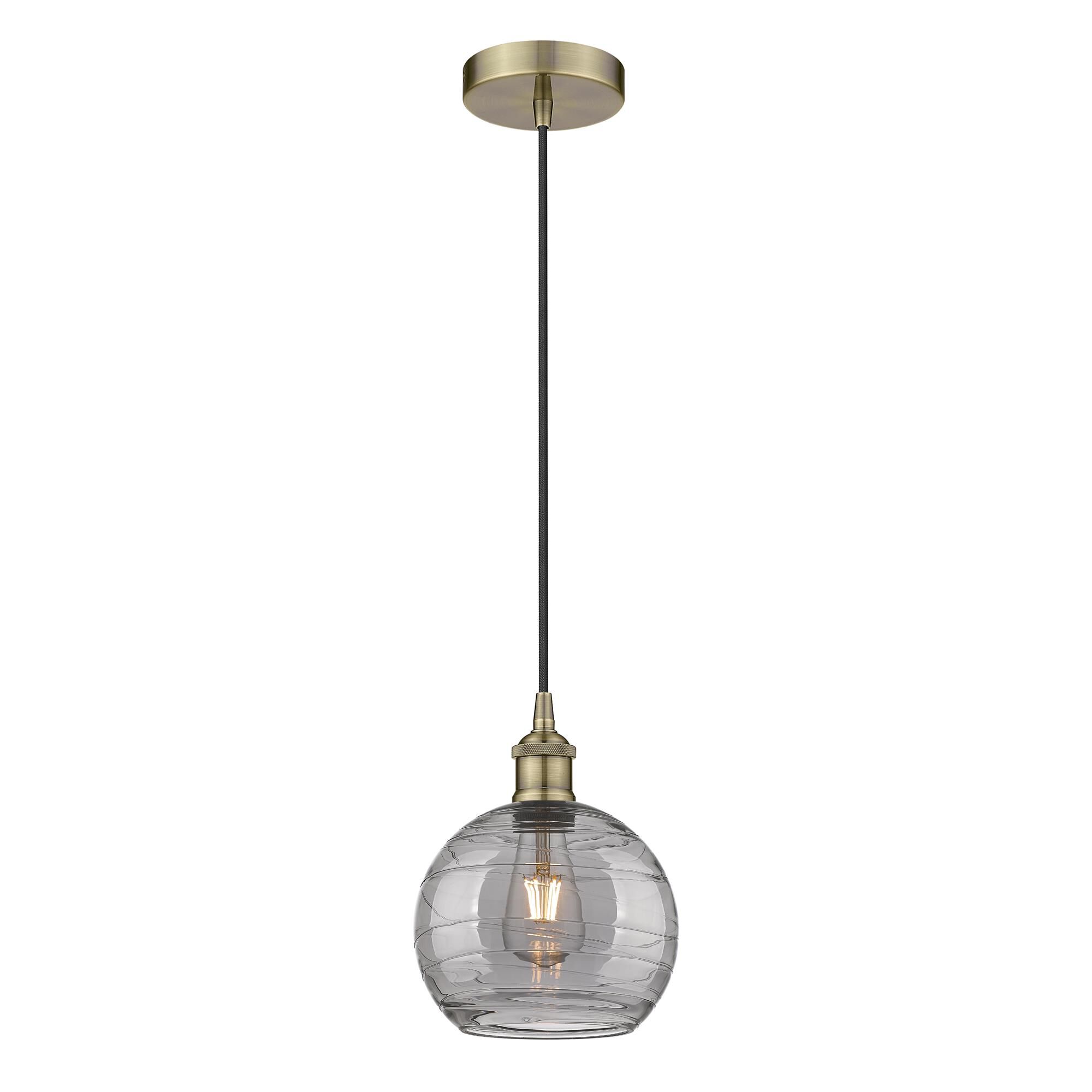 Bruno Marashlian Athens Deco Swirl 8 Inch Mini Pendant by Innovations Lighting